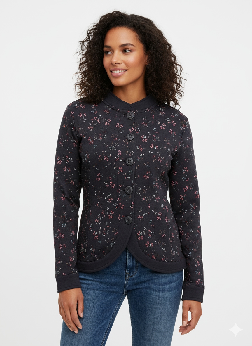 Ragwear Sweatjacke »AVALINA FLOWERS O«