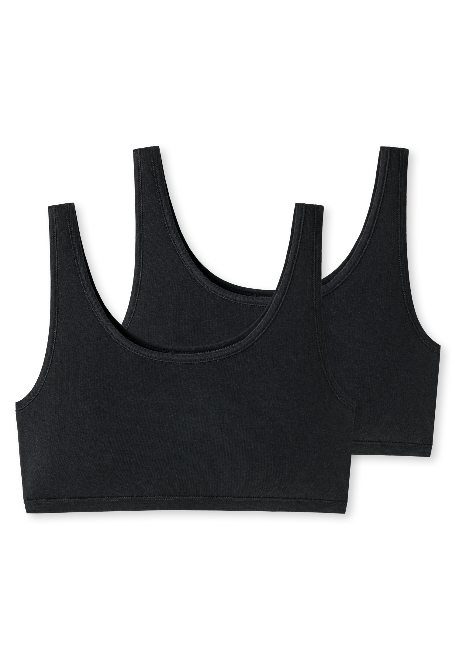 Image of uncover by SCHIESSER Bustier "Uncover Cotton" 2er Pack, breite Träger, Cotton-Mix, elastisch, soft
