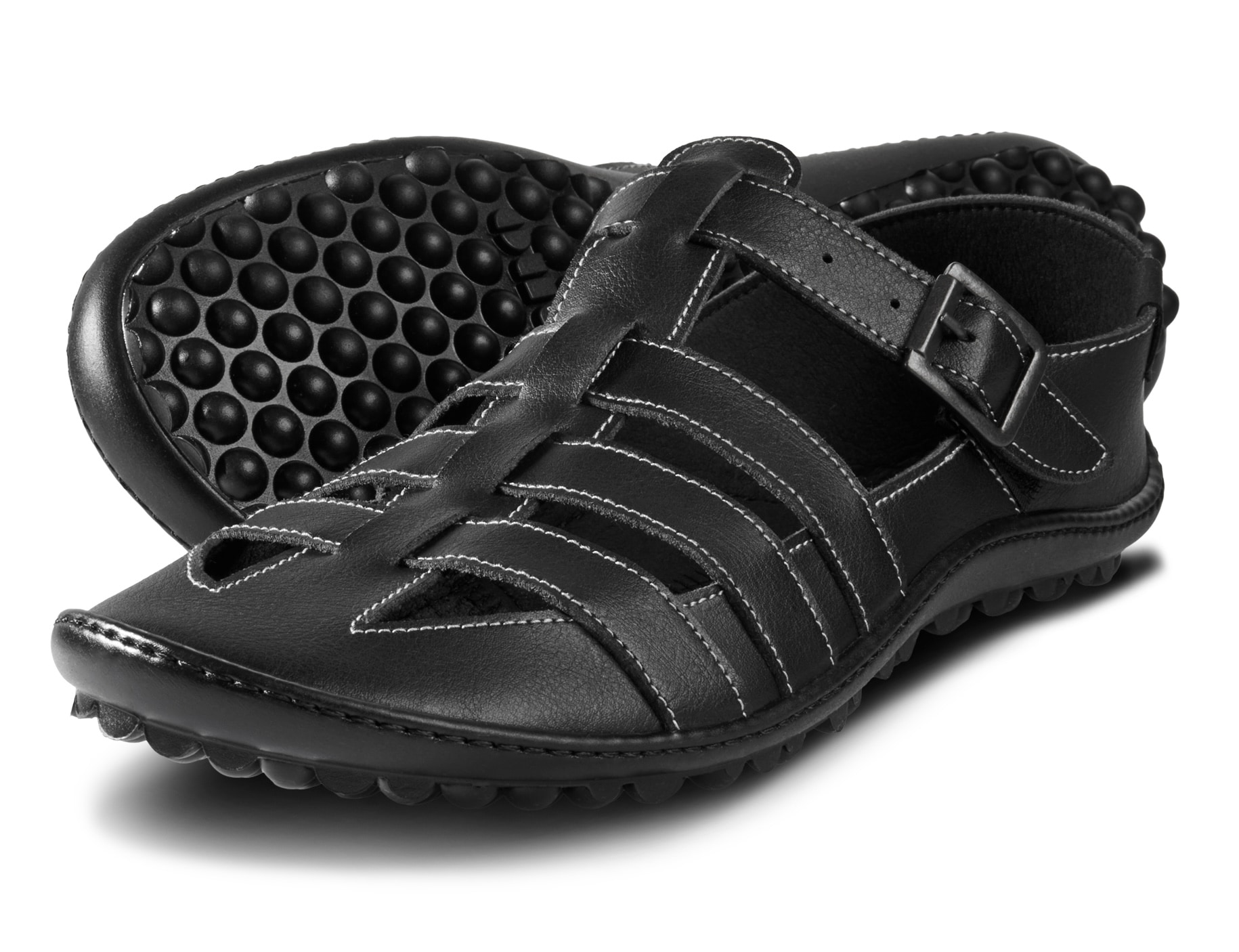 Leguano Barfussschuh »JARO«, Sandale, Bequemschuh, Sommerschuh mit Schnallenverschluss