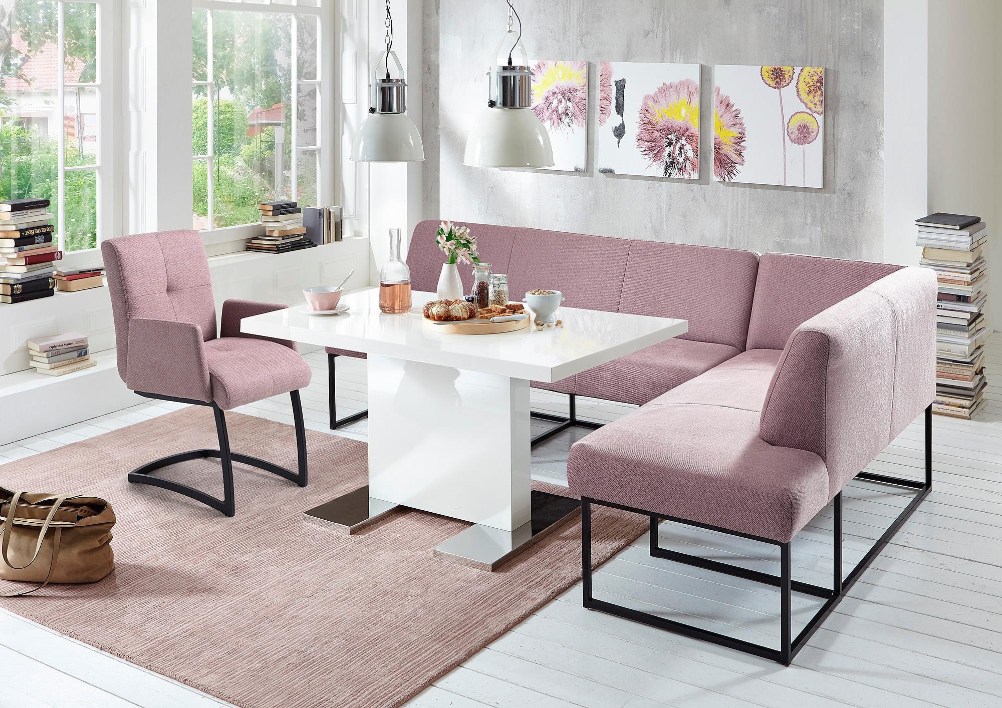 exxpo - sofa fashion Banc d'angle »Affogato, bequem und elegant, hochwertige Detailverarbeitung« Frei im Raum stellbar