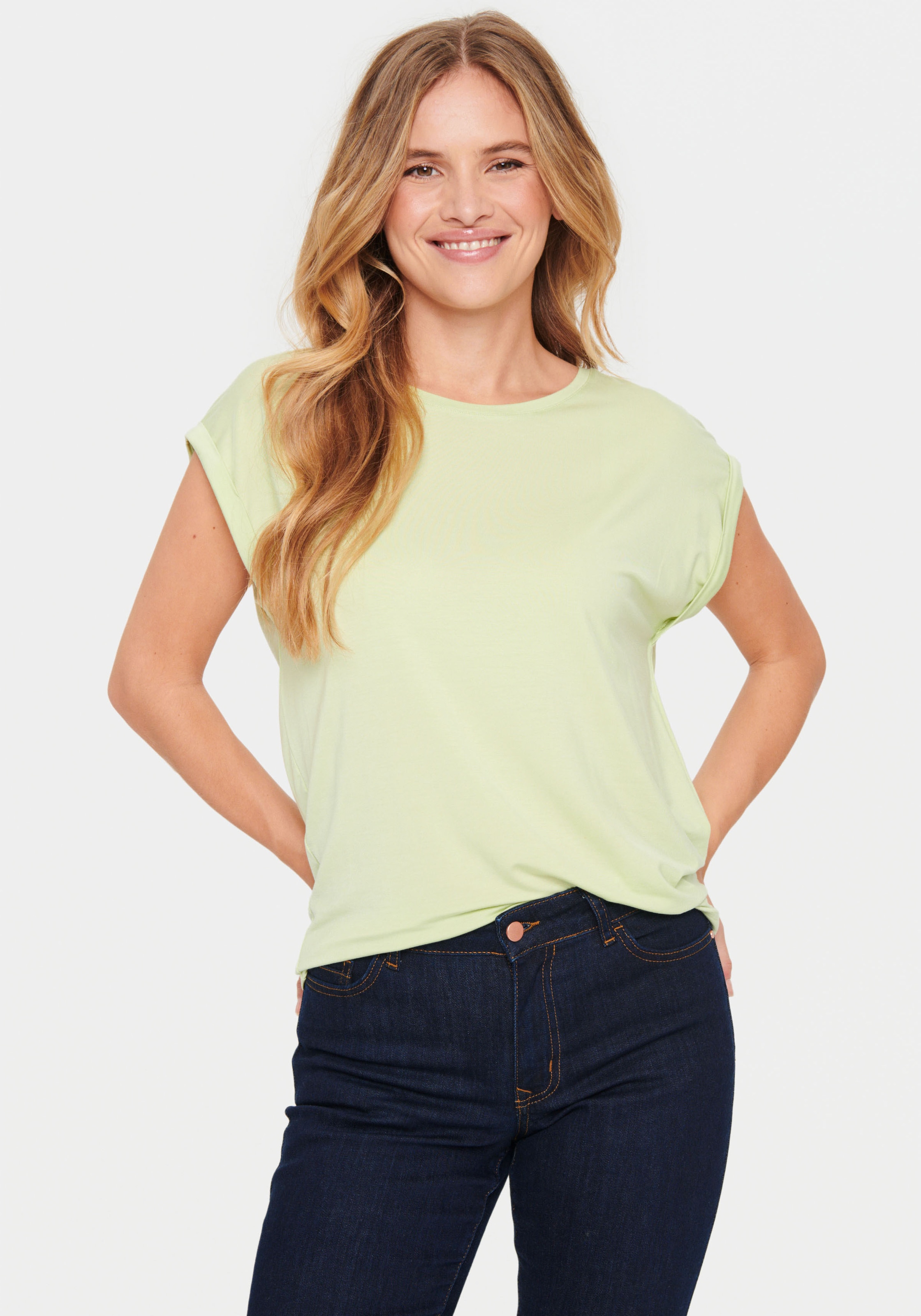 Saint Tropez Kurzarmshirt »U1520, AdeliaSZ T-Shirt«