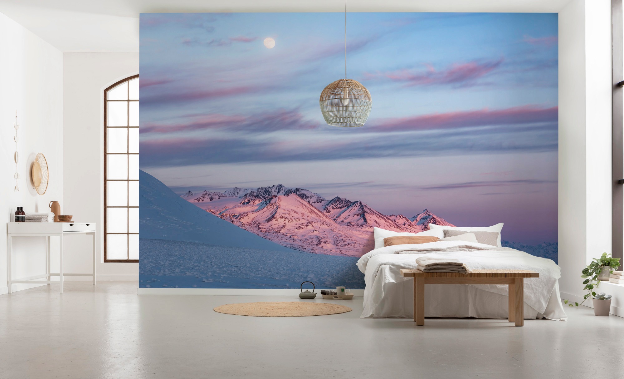Komar Vliestapete »Digitaldruck Vlies - Purple Dinner - Grösse 450 x 280 cm«, bedruckt, Wohnzimmer, Schlafzimmer