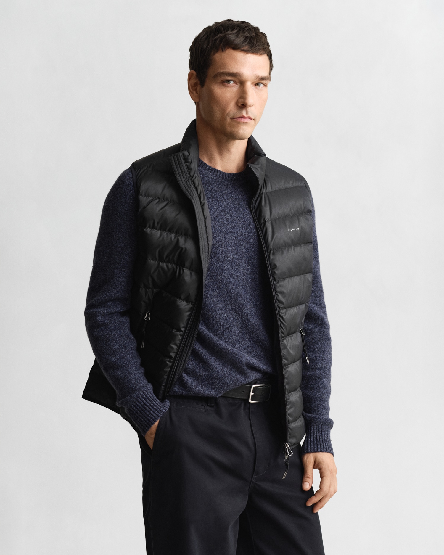 Image of Gant Steppweste "LIGHT DOWN VEST" Stehkragen, leicht, 2-Wege Reissverschluss