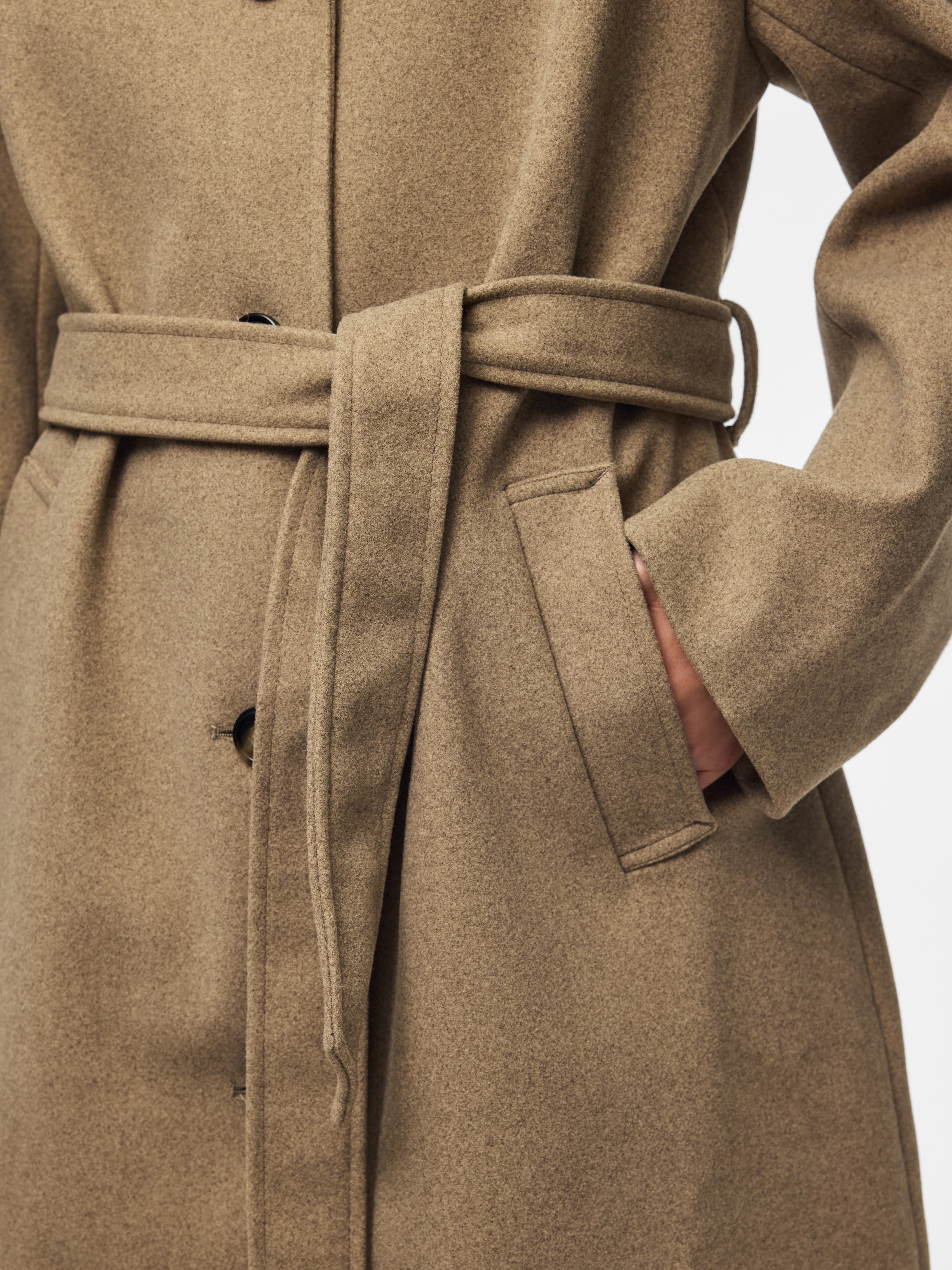 pieces Manteau long »PCAYA LONG COAT NOOS BC« fibre synthétique