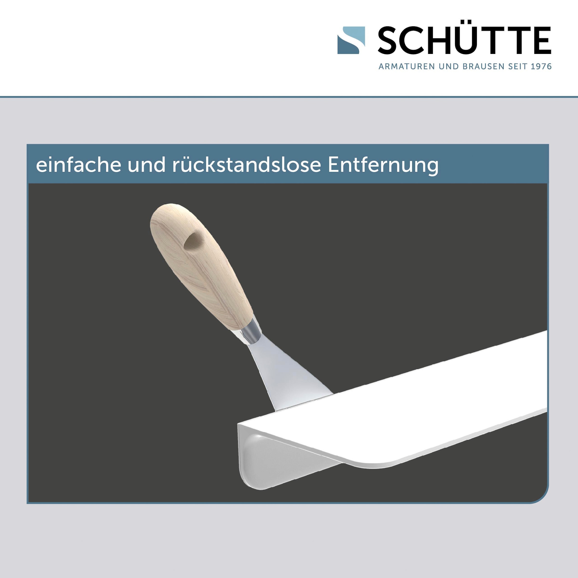 Schütte Duschregal, ohne Bohren, Bad Regal für Badezimmer in Weiss oder Anthrazit