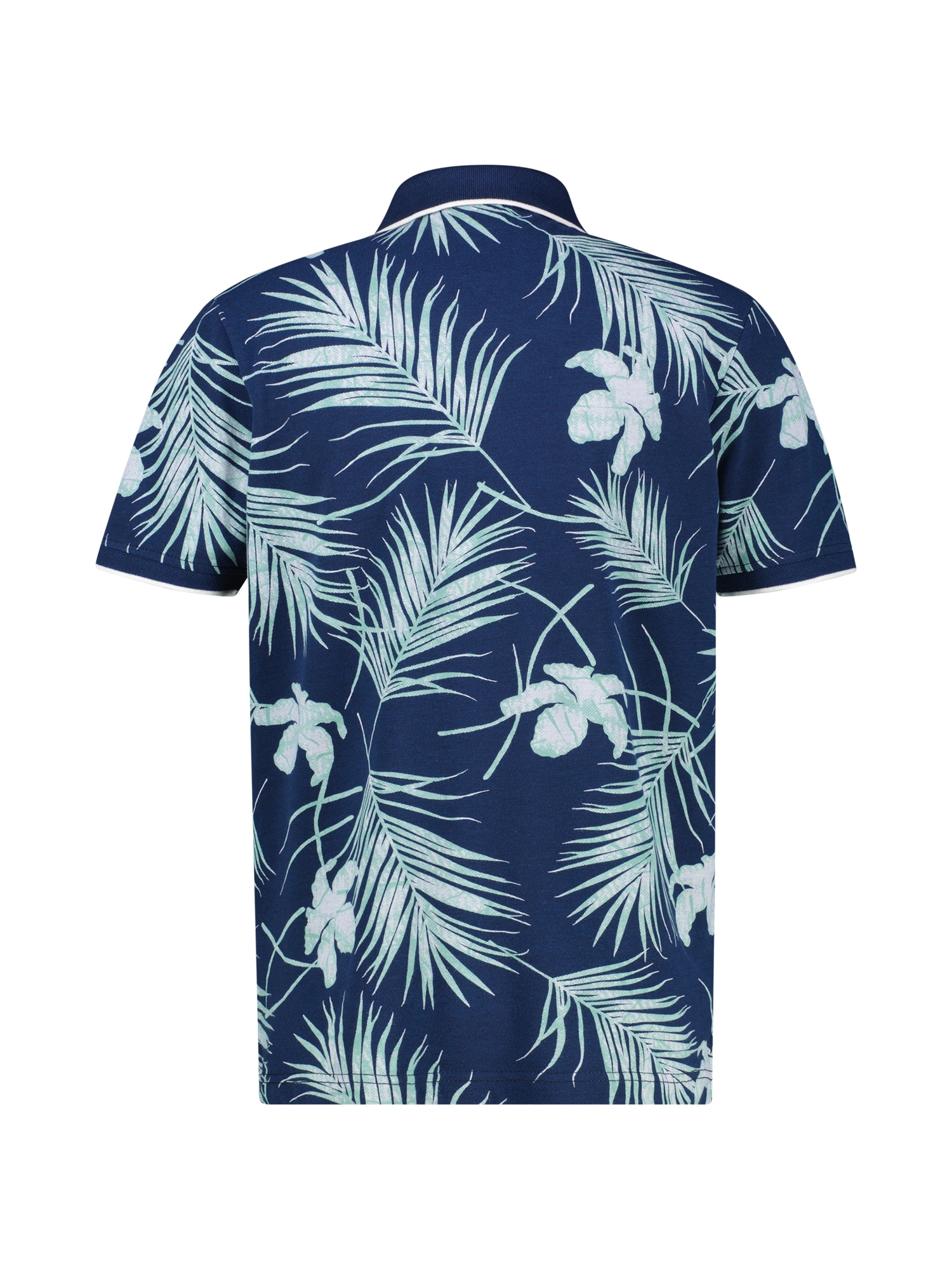 LERROS Poloshirt »LERROS Herren-Poloshirt, floral gemustert in Grossen Grössen«