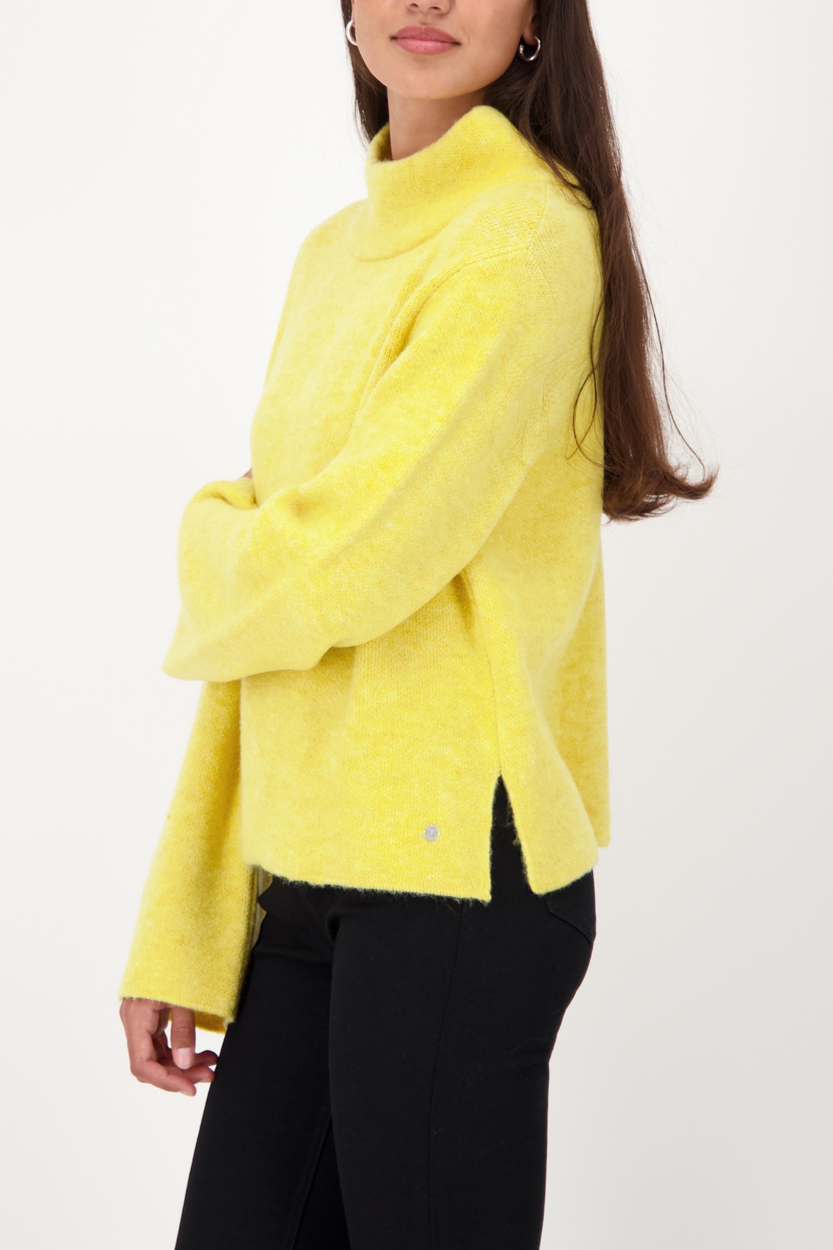 Monari Pull en tricot Regular fit mit Stehkragen