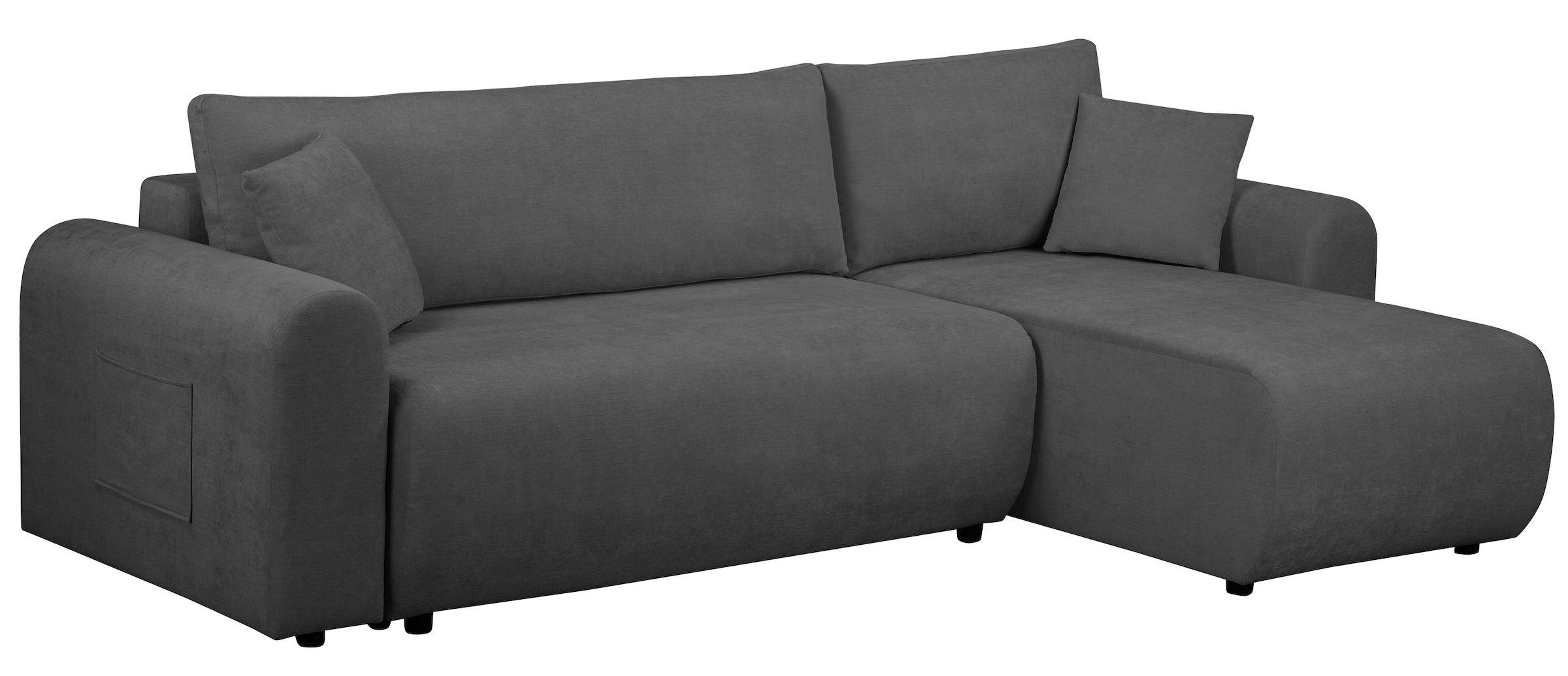 GOODproduct Ecksofa »JONAA L-Form, 241cm - OTTO. Verlässliche Qualität.« 133/200cm, Recamiere links/rechts, Bettkasten, Cord u. Struktur