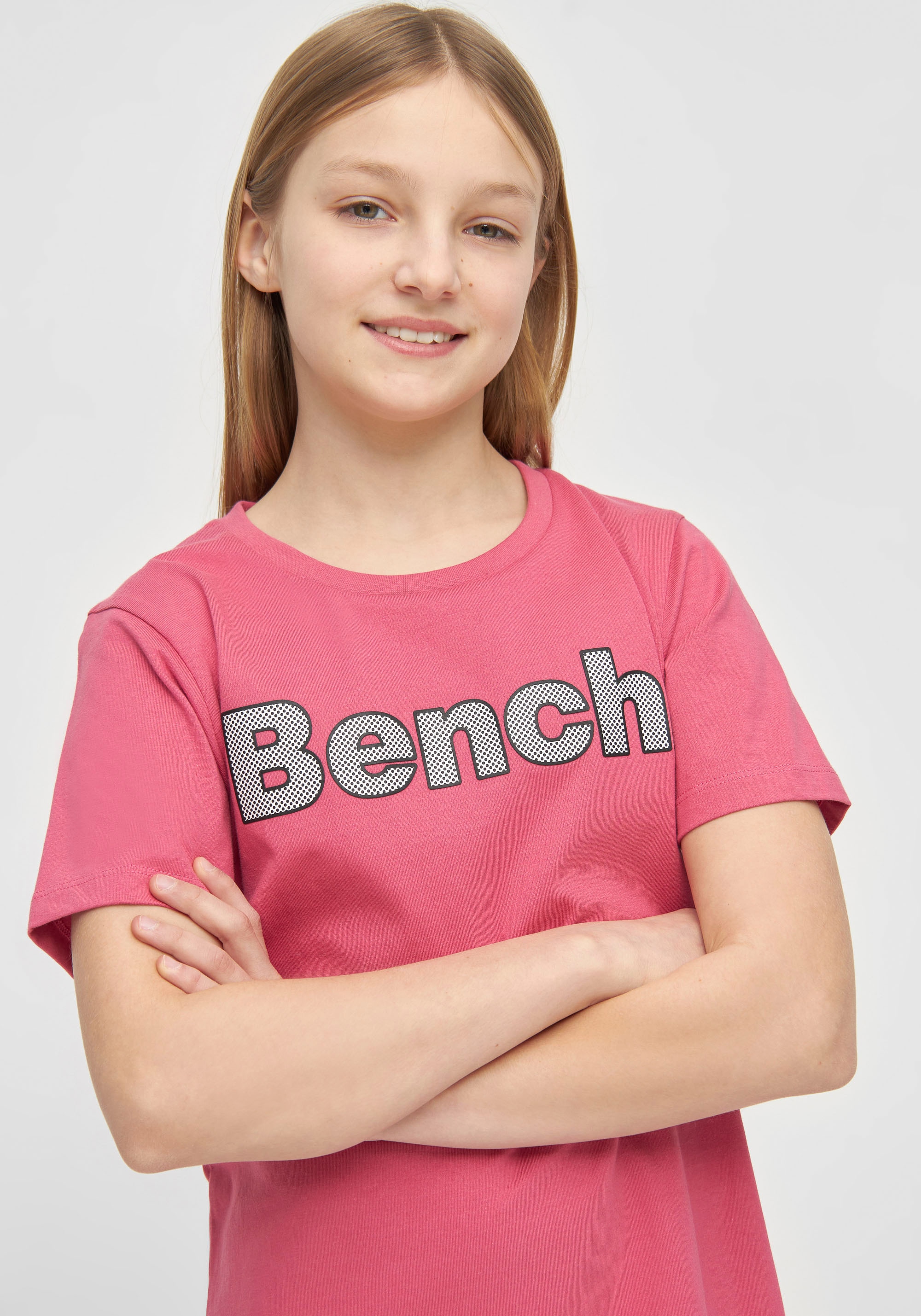 ♕ Bench. T-Shirt »JINAG«, versandkostenfrei Logodruck mit auf