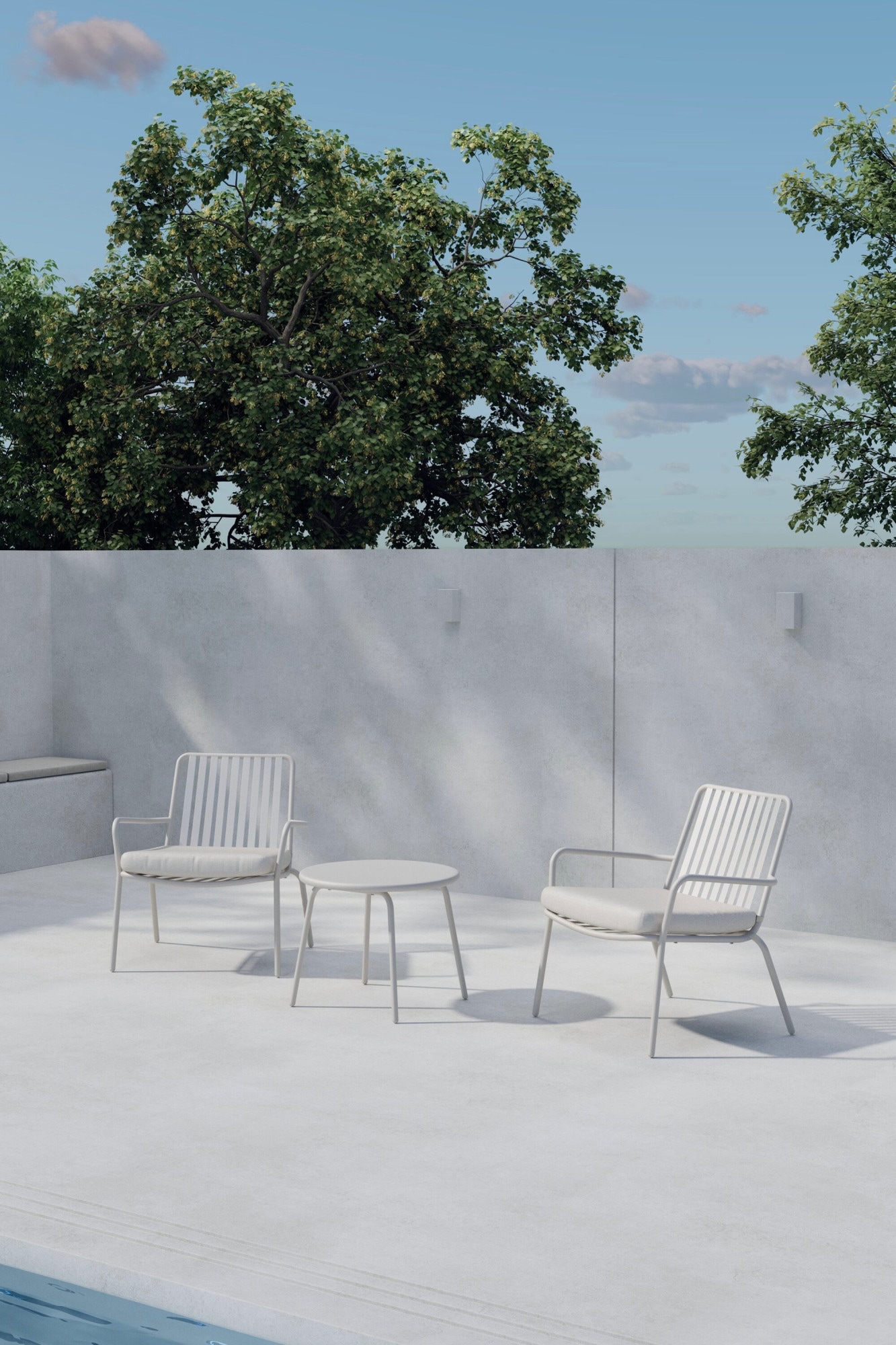 Venture Home Ensemble salon de jardin »Mykonos, grosszügiges Outdoor-Set für hohen Sitzkomfort« 3 tlg. Loungemöbel mit Stoffbezug, angenehm, weich