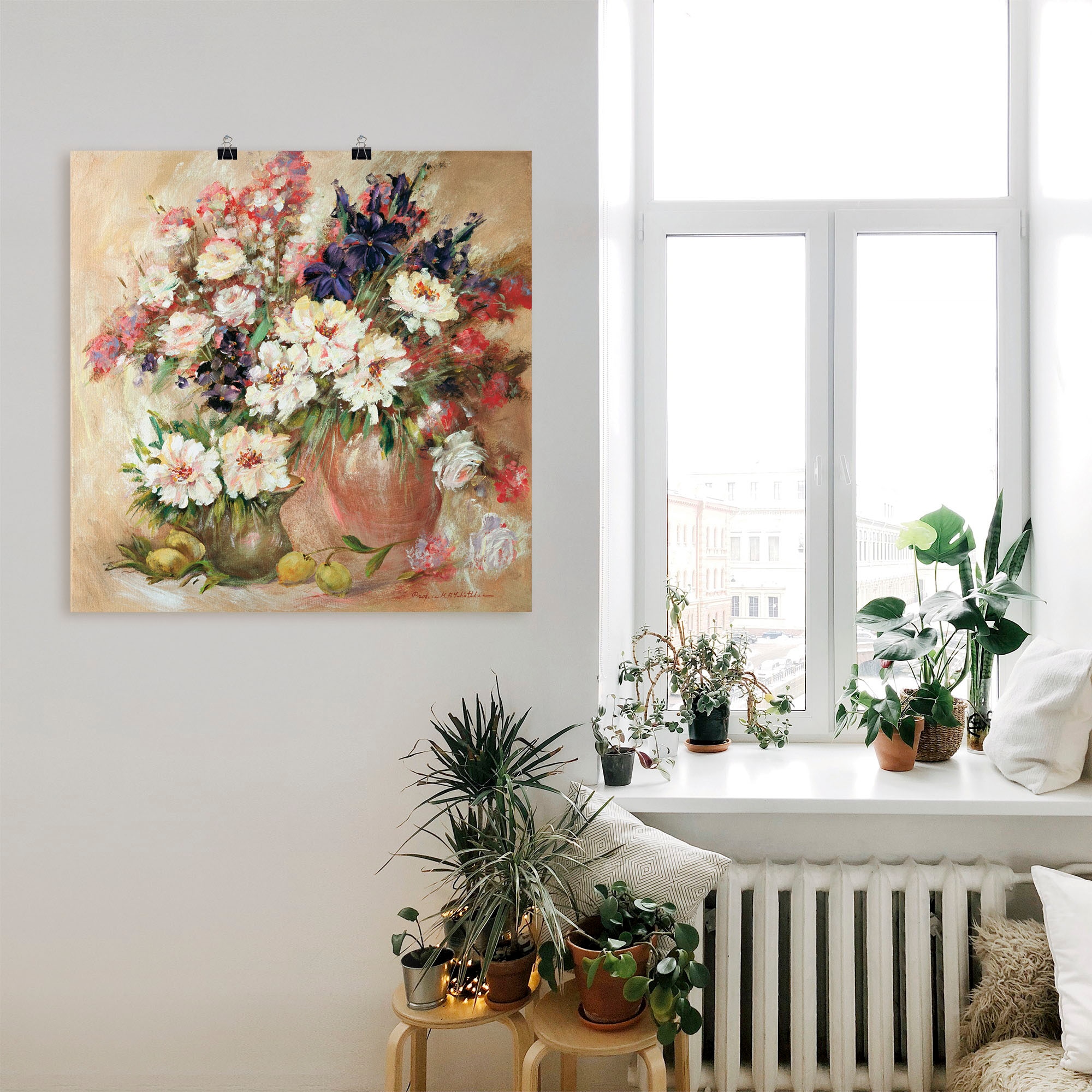 Artland Poster »Stillleben I«, Blumen, (1 St.), als Leinwandbild, Wandaufkleber oder Poster in versch. Grössen