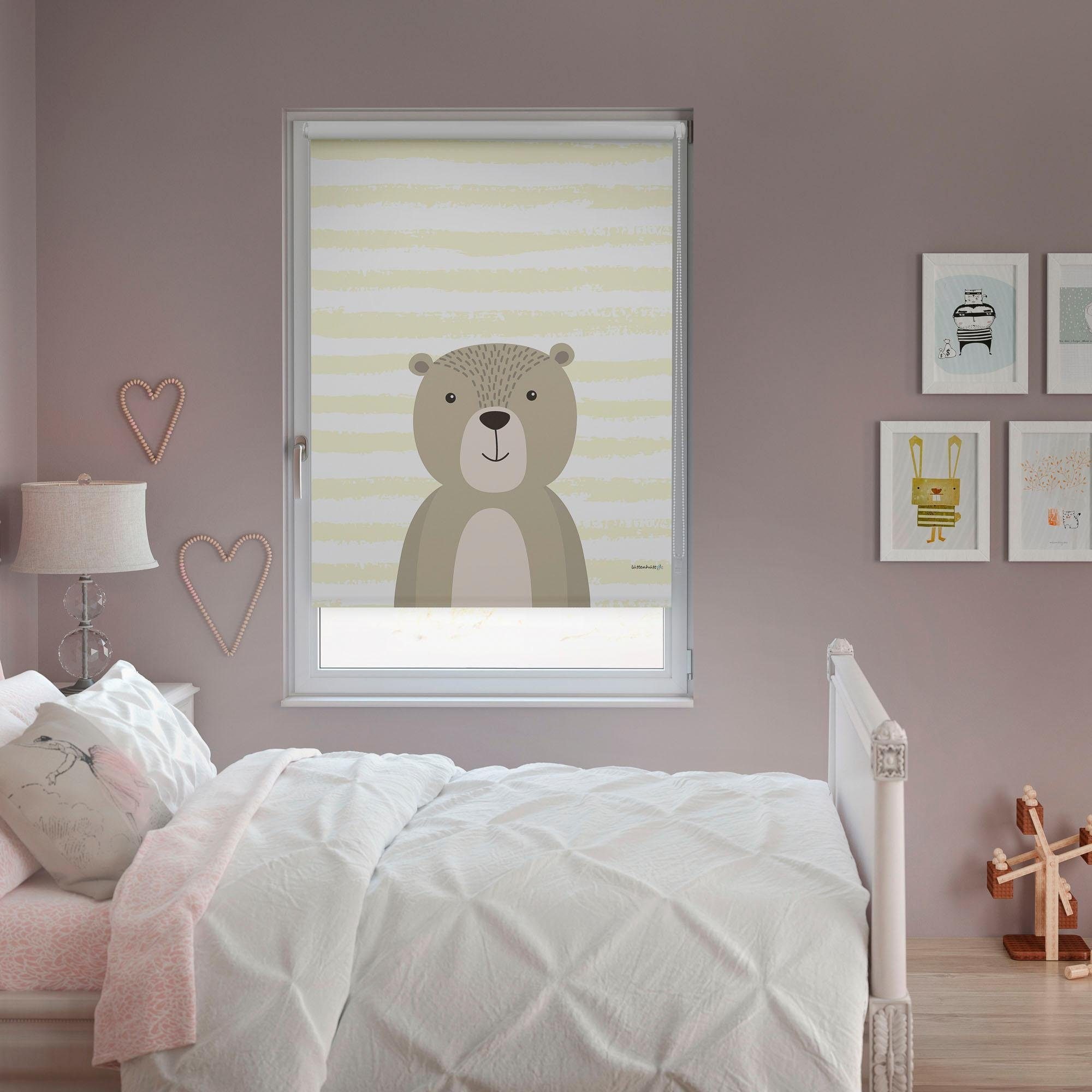 Image of Lüttenhütt Seitenzugrollo »Bär«, verdunkelnd, ohne Bohren, Kinderrollo im Fixmass bei Ackermann Versand Schweiz