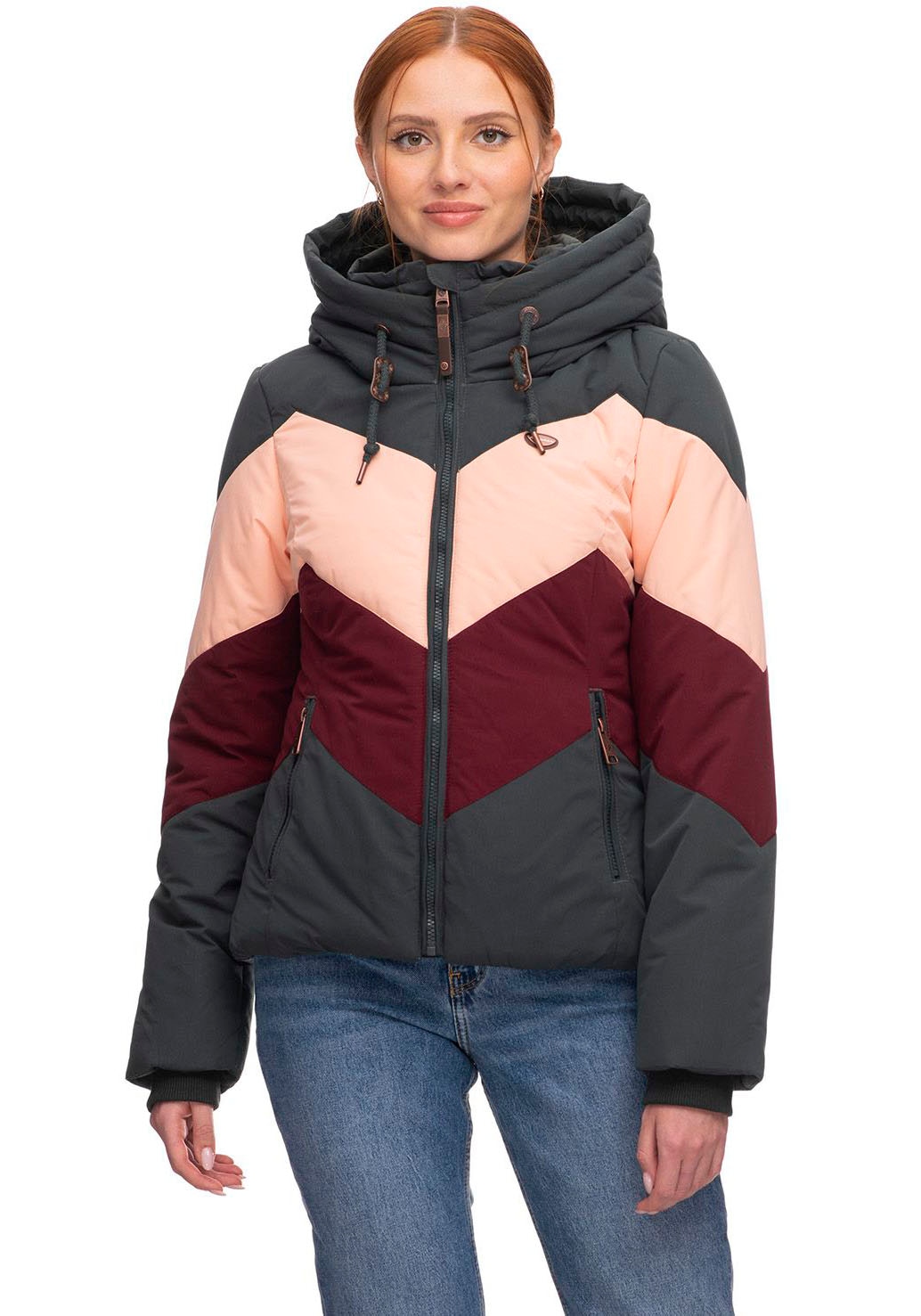 Ragwear Steppjacke »NOVVA BLOCK«, mit Kapuze, im Colorblock Design Acheter  à un bon prix