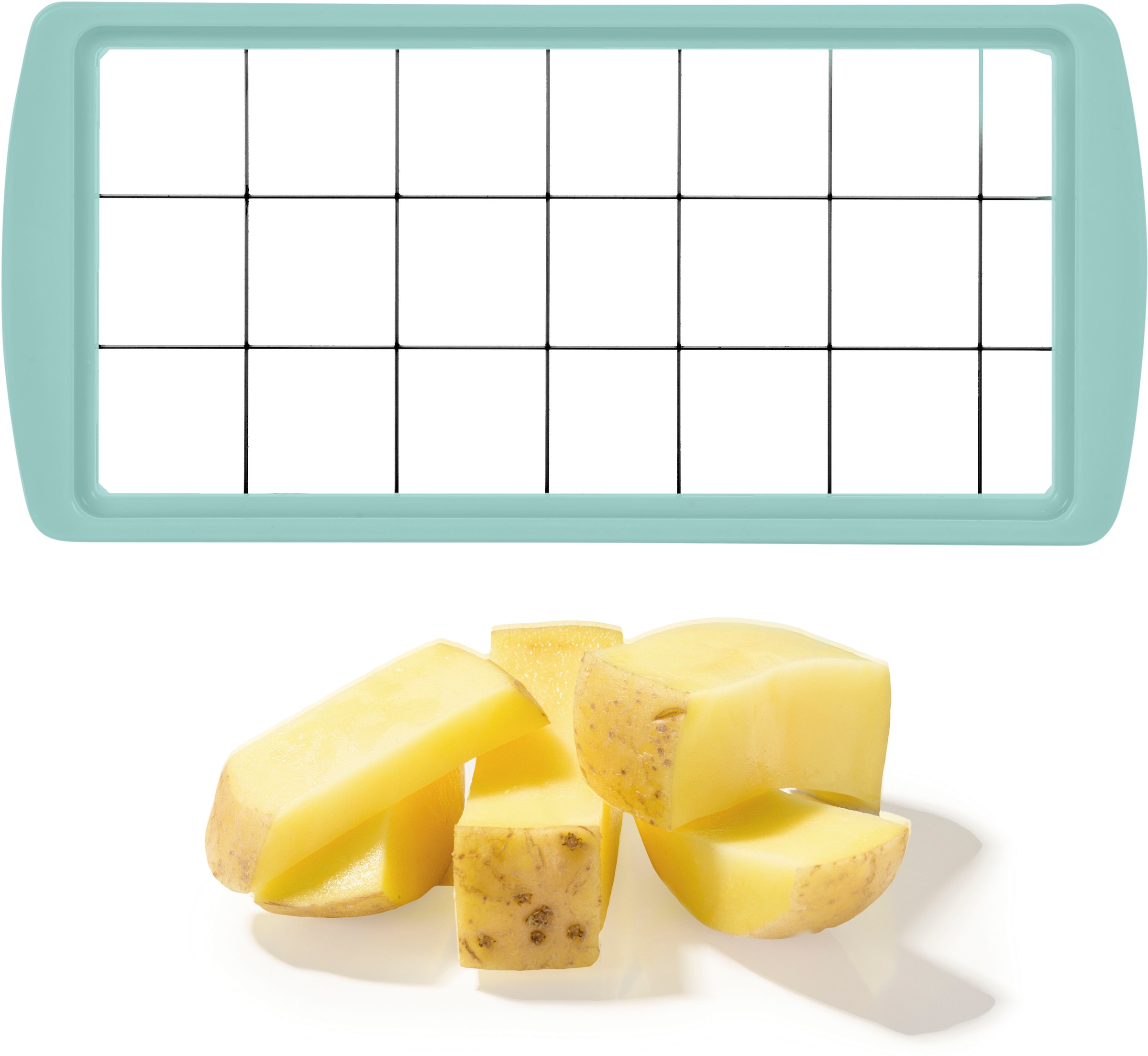 Genius Hachoir »Nicer Dicer Fusion inkl. XXL-Messereinsatz 12 x 36 mm, Set 14-tlg« ND Fusion werden eine Vielzahl von Schneidgeräten in Einem kombiniert