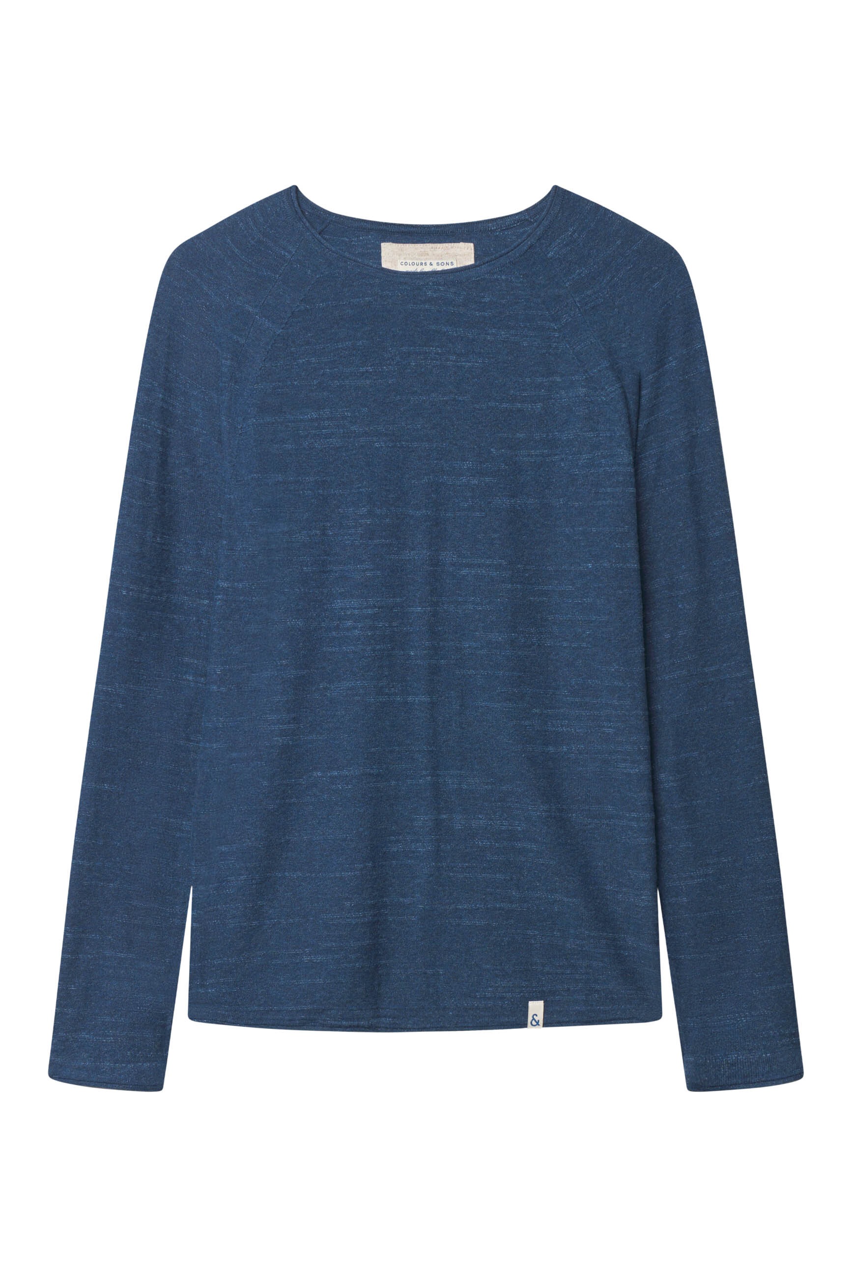 colours & sons Strickpullover »colours & sons Pullover Roundneck Slub«