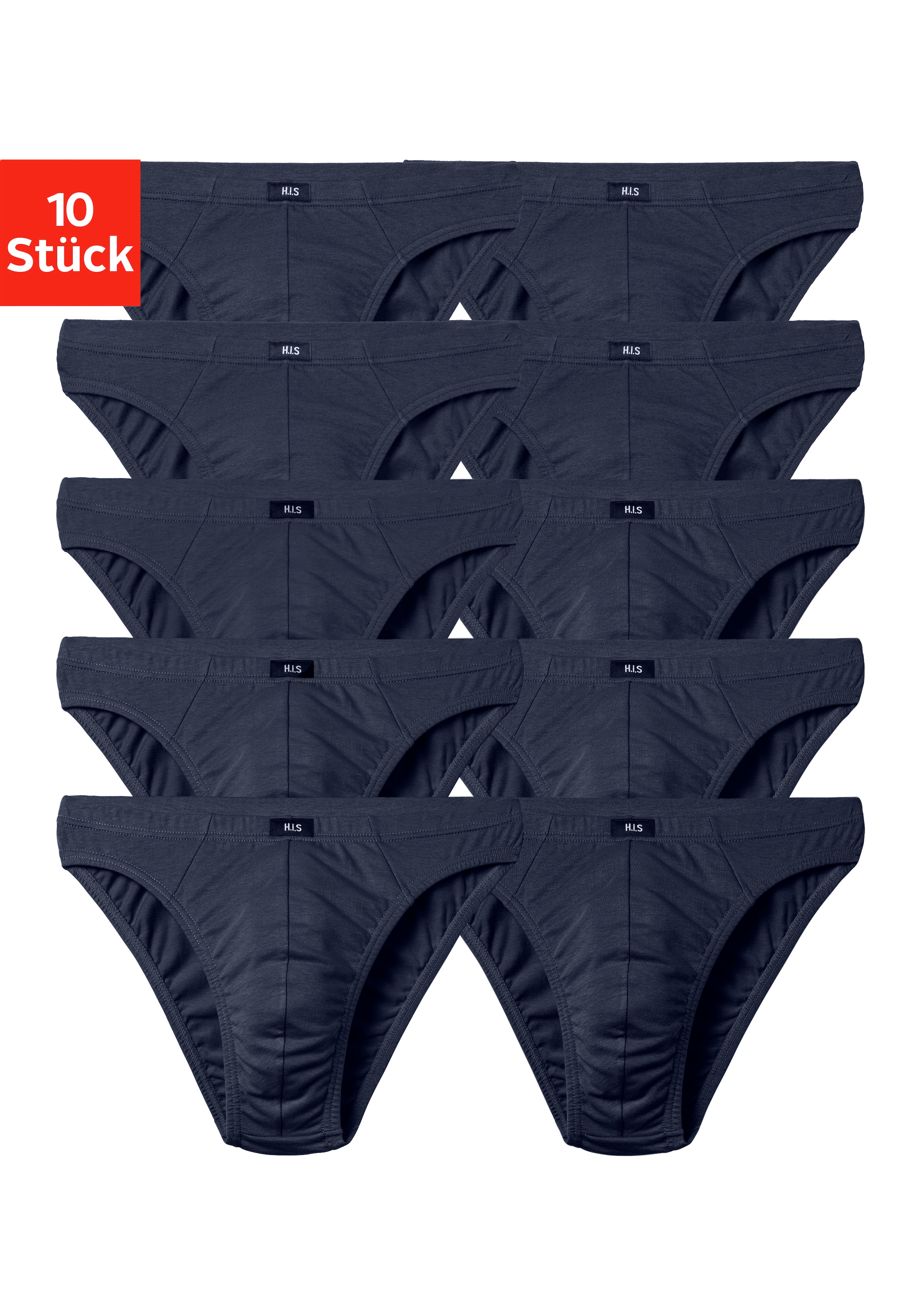 Image of H.I.S Slip "Herren Minislip" Packung, 10 Stk. in Baumwoll-Mix