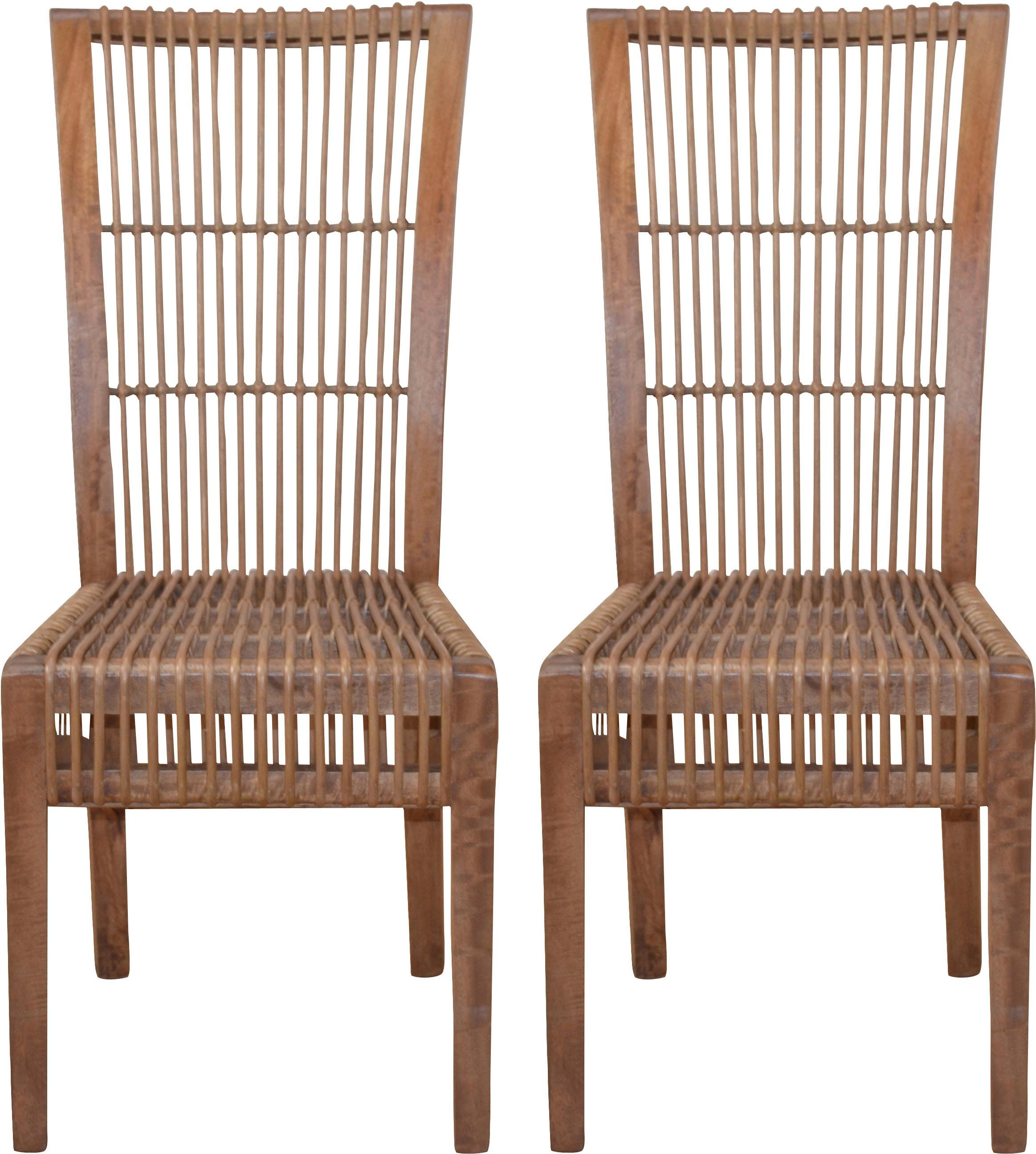 Image of Home affaire Rattanstuhl, Handarbeit aus Rattan (2er-Set) bei Ackermann Versand Schweiz