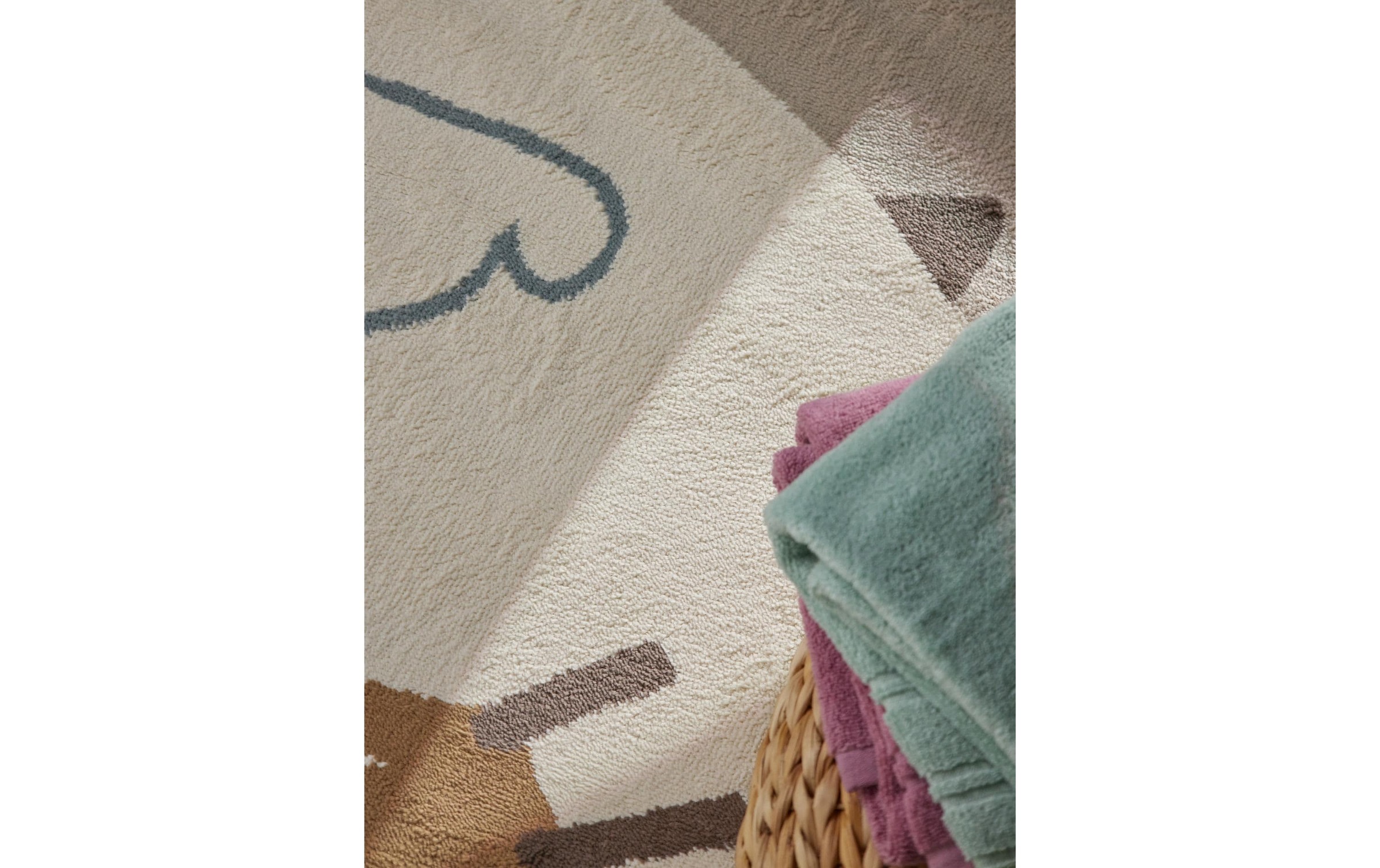 HANSE Home Tapis pour enfants »Dino« Rond 10 mm Höhe Pflegeleicht, Weich, Kinderzimmer, Spielteppich, Spielunterlage