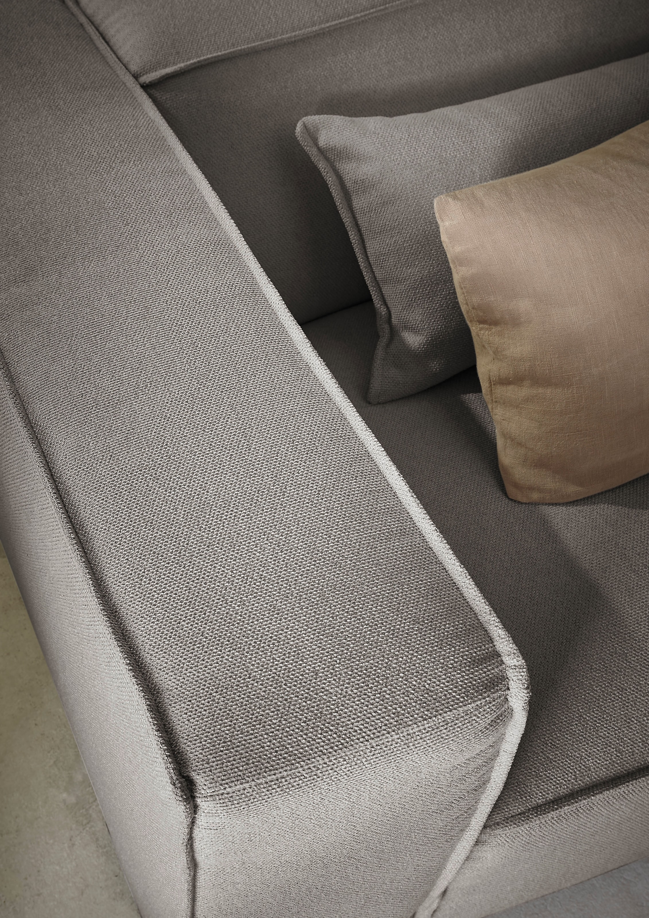 LeGer Home by Lena Gercke 3-Sitzer »PIARA XXL, Sofa mit Kedernaht in Cord, Leinenoptik o. Strukturstoff«, schwarze Füsse, bequemer Sitzkomfort, extra tiefe Sitzfläche