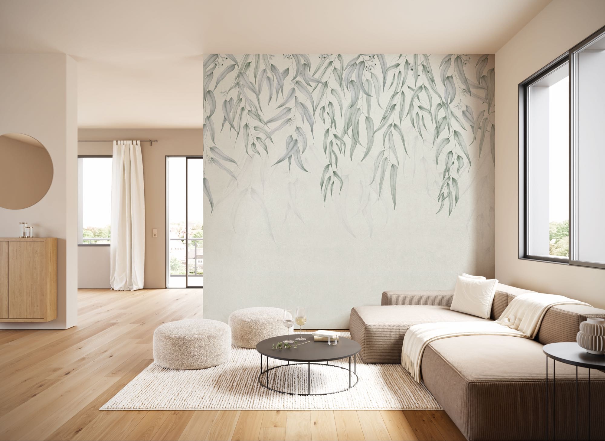 Image of Komar Fototapete "Vlies Fototapete - Branches - Grösse 350 x 250 cm" Motiv bedruckt glatt