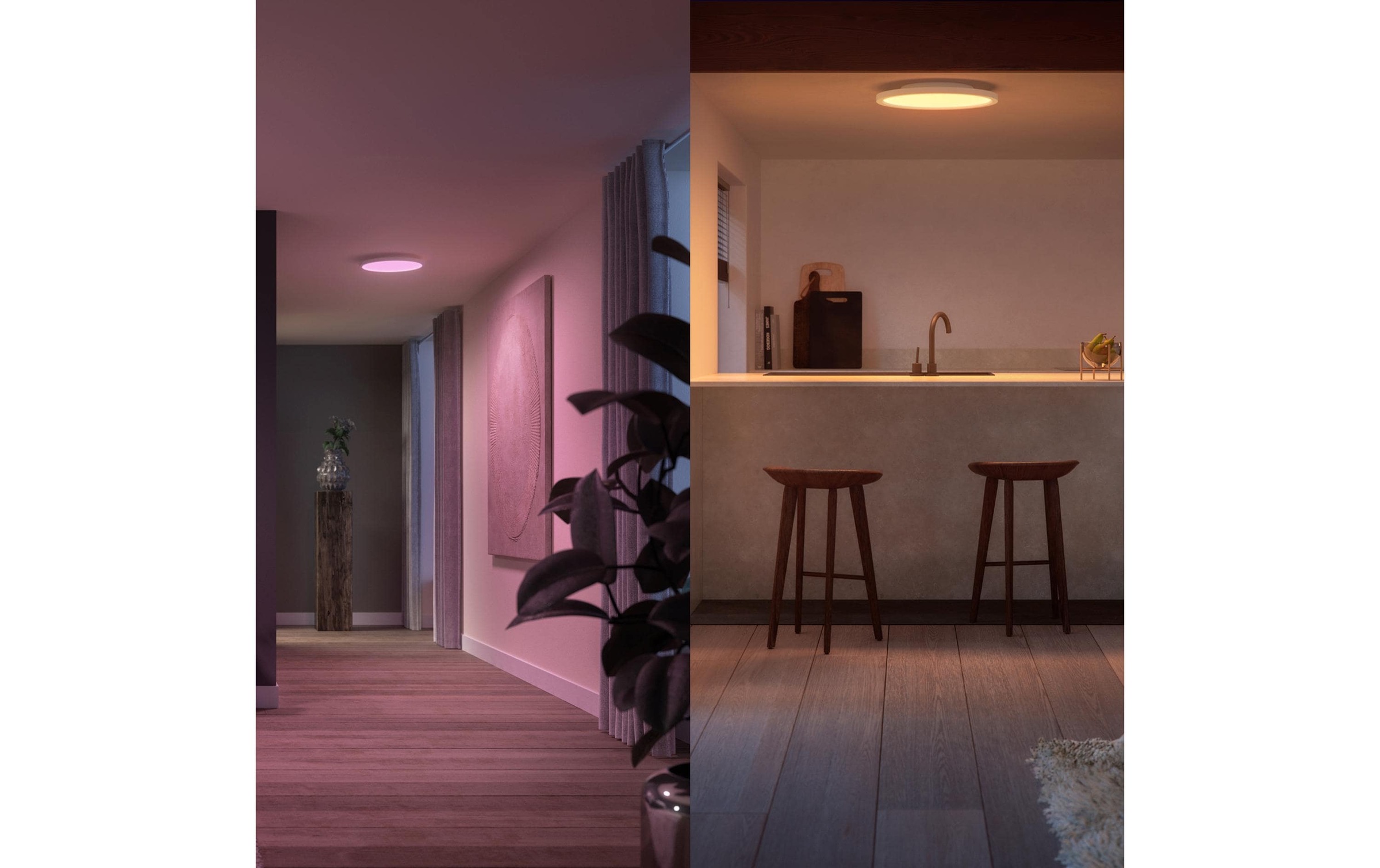   LED Deckenleuchte »LED-Panel Devote WCA slim ceiling RD M« Neutralweiss | RGB