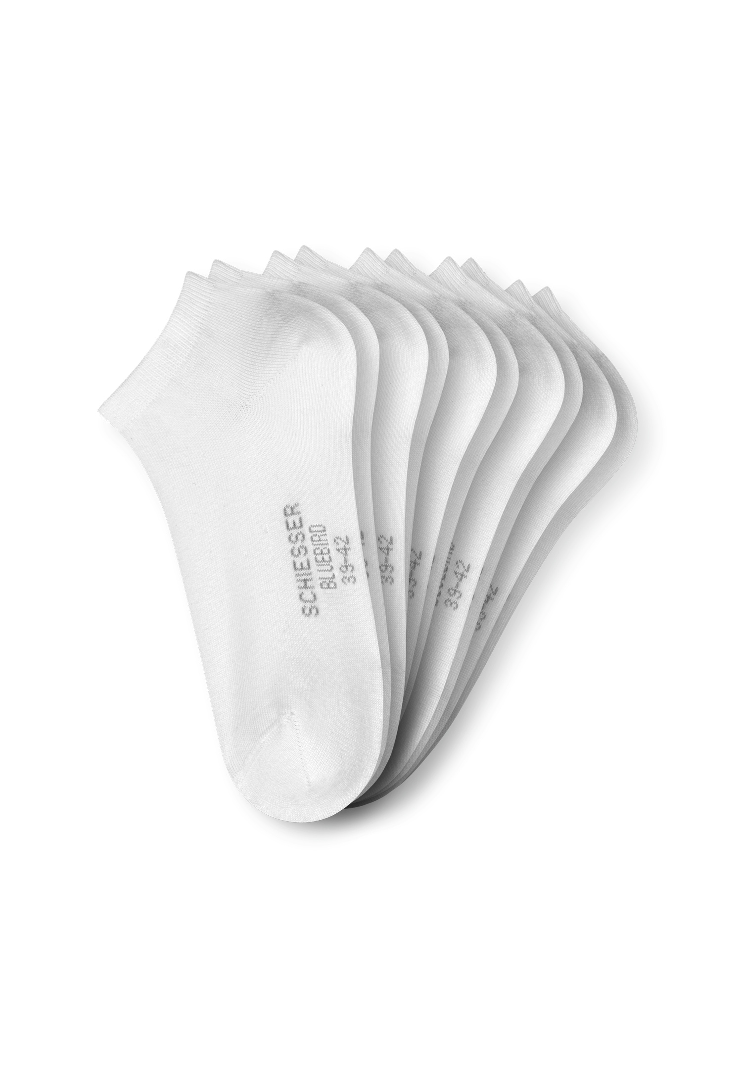 Schiesser Chaussettes de baskets »Bluebird« 5 Couple tlg. extra softer Bund, verstärkter Zehen- und Fersenbereich