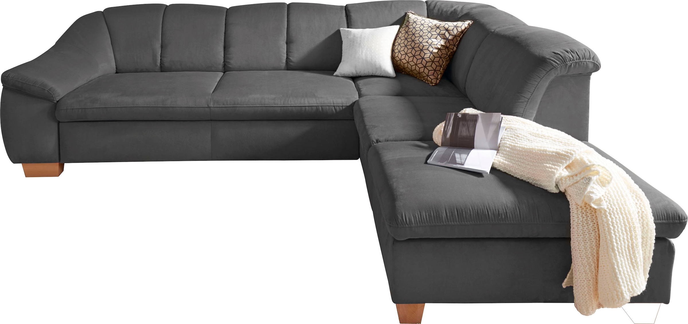 Image of sit&more Ecksofa "Santo L-Form" mit Federkern, wahlweise mit Schlaffunktion und Stauraum