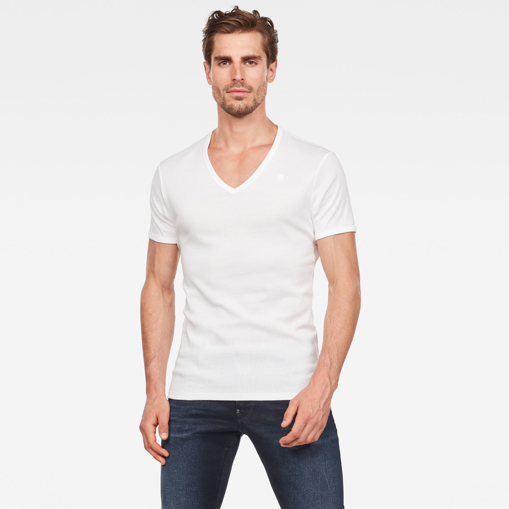 Image of G-STAR T-Shirt "Base V 2-Pack" Packung, 2 Stk. im 2er-Pack