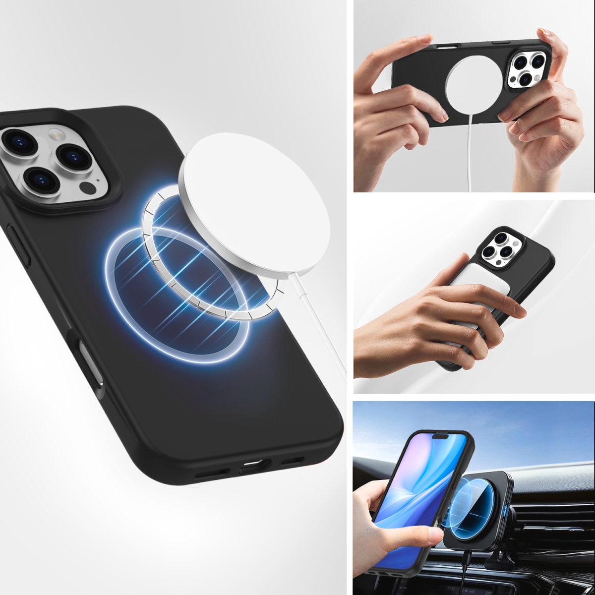 4smarts Handyhülle »Silikon Case Cupertino für Apple iPhone 16 Pro«, Backcover, Schutzhülle, Handyschutzhülle, Case, Schutzcase, stossfest