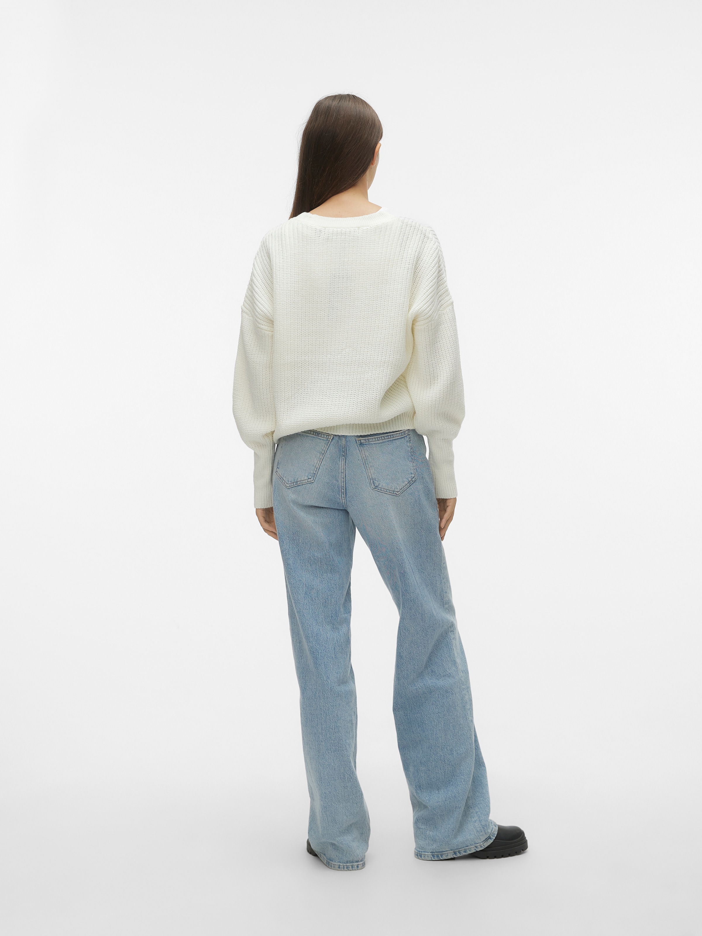 Vero Moda Strickjacke »VMLEA LS V-NECK CUFF CARDIGAN NOOS«, mit Knopfleiste