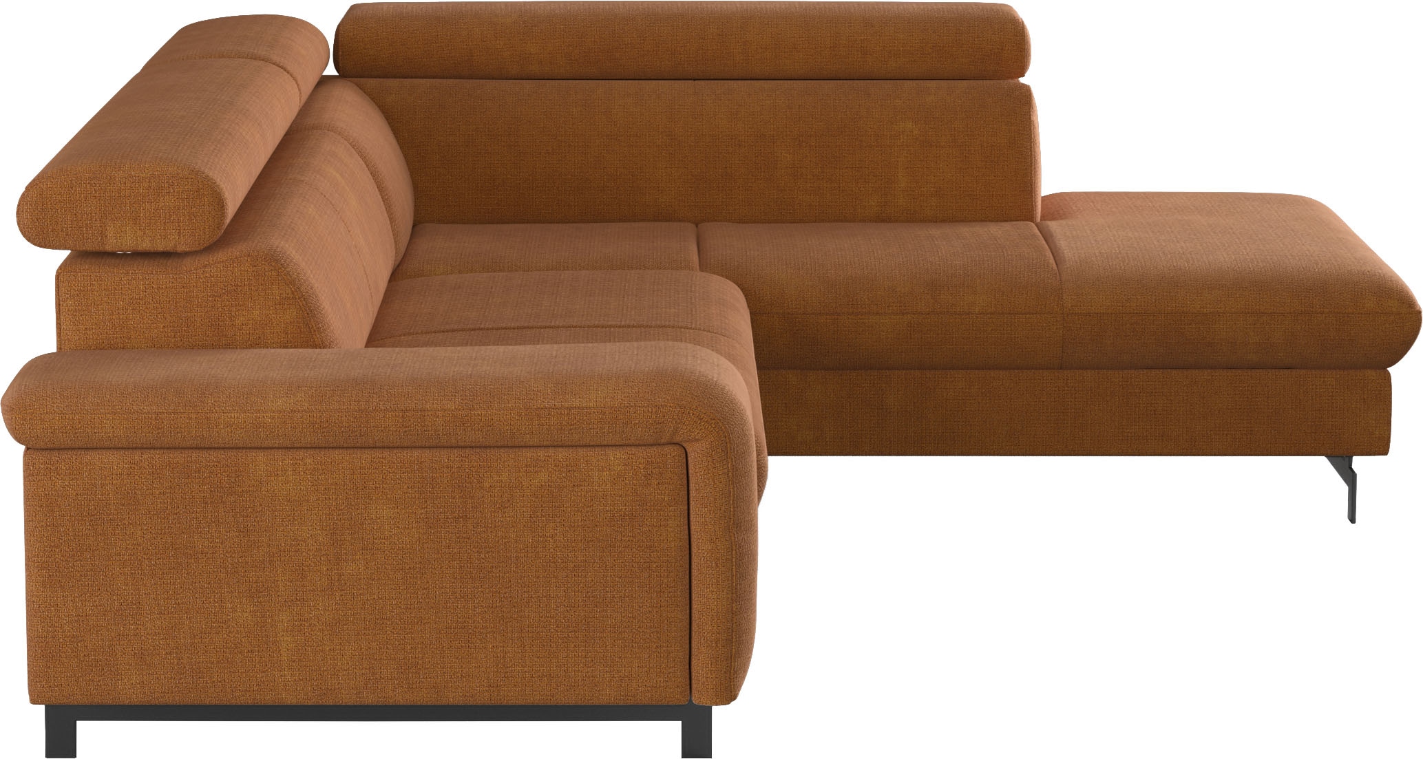 COTTA Canapé d'angle »Emma L-Form« mit Kopfteilverstellung, wahlweise mit Bettfunktion & Bettkasten