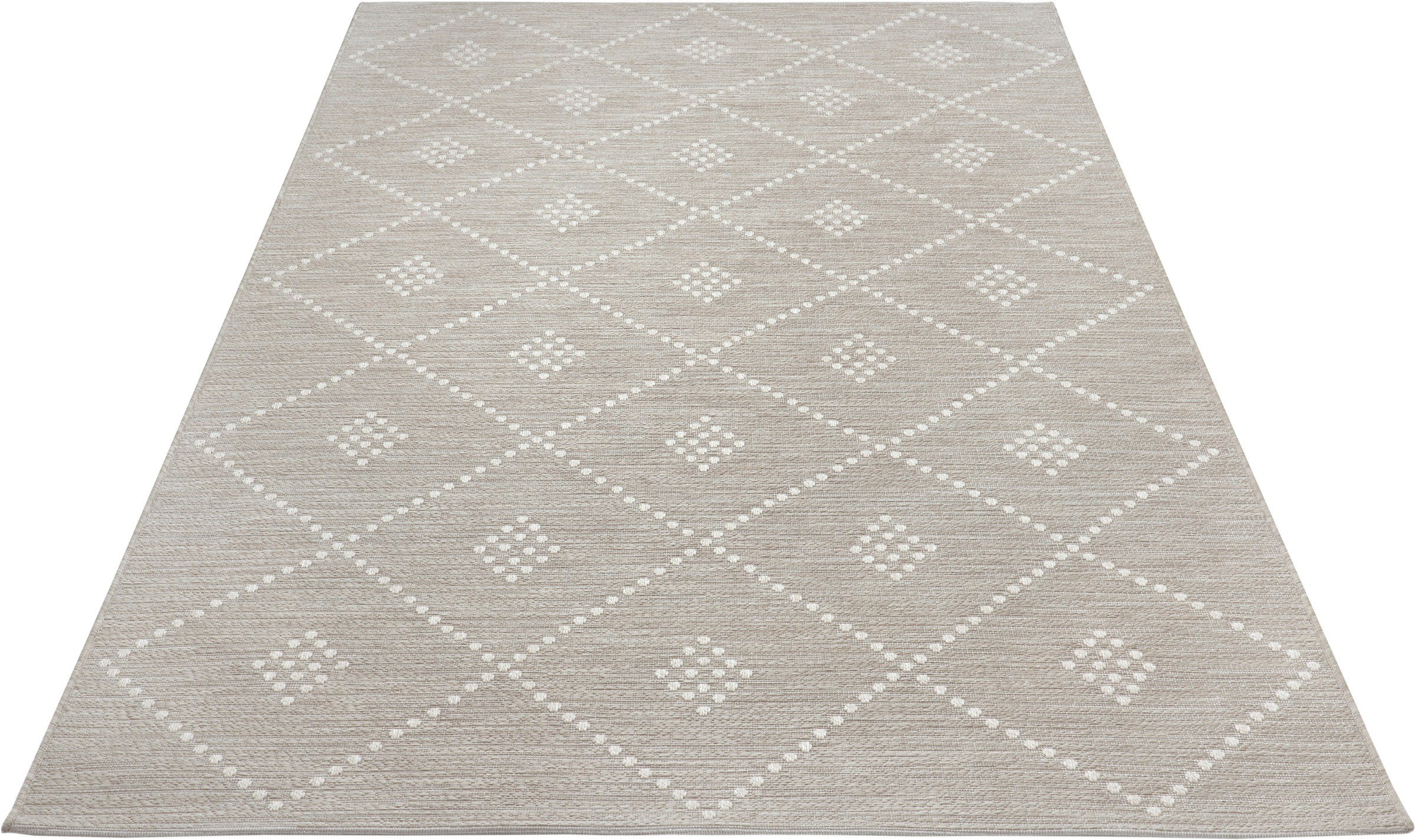 Image of freundin Home Collection Designteppich »Kaipa«, rechteckig, 4 mm Höhe, Flachgewebe In und Outdoor geeignet, Makramee Optik, Balkon, Terrasse, Garten, Wohnzimmer, Robust, Pflegeleicht bei Ackermann Versand Schweiz