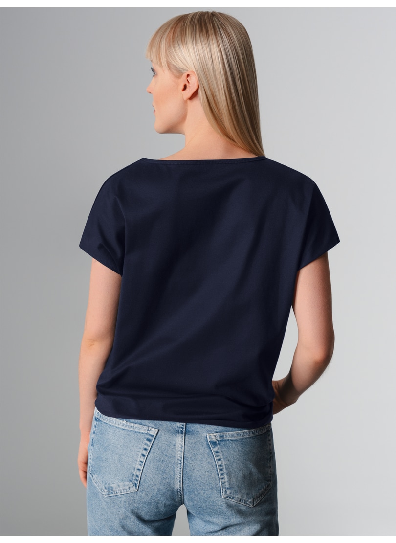Trigema T-Shirt »TRIGEMA T-Shirt mit modischem Knoten«, (1 tlg.)