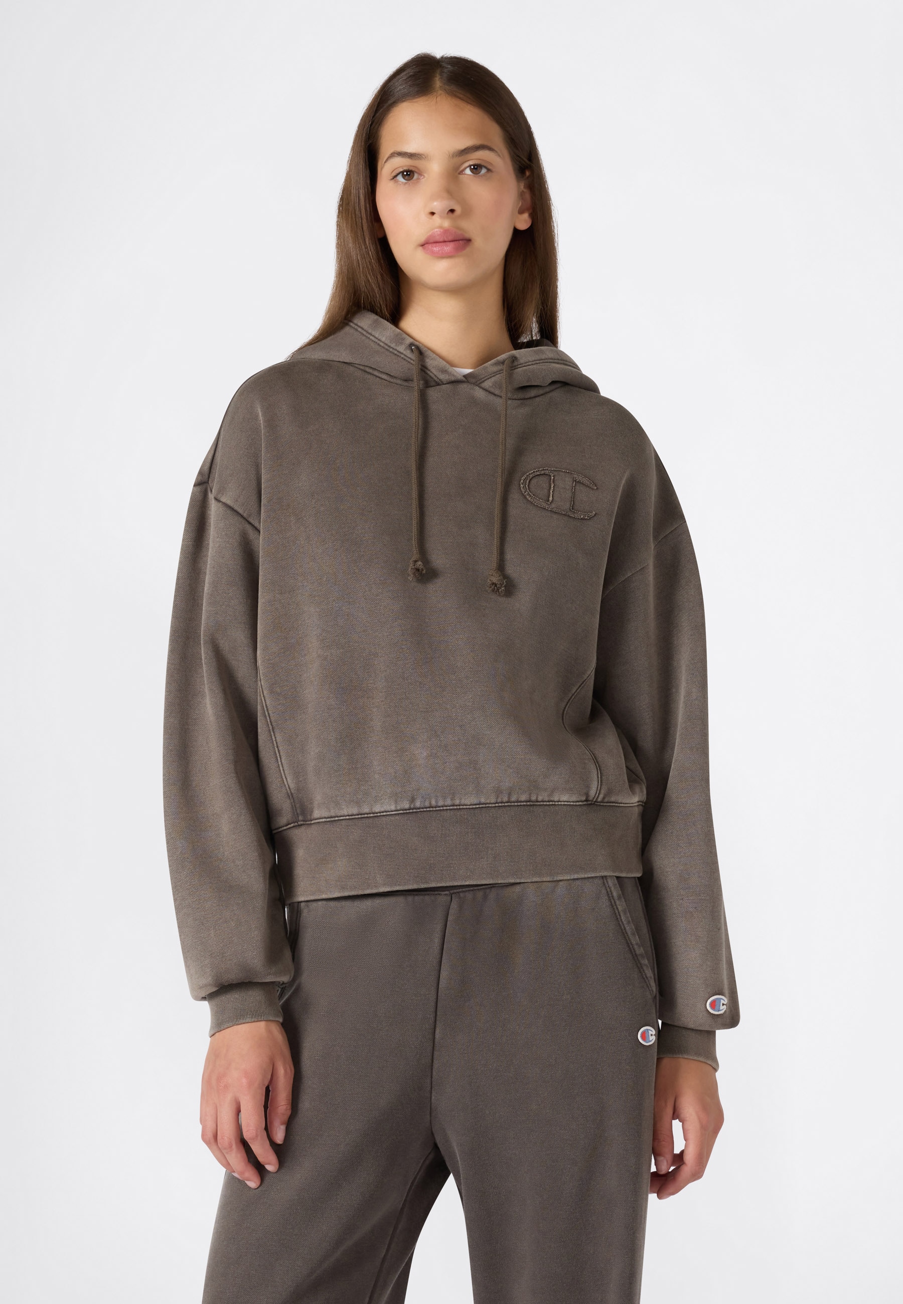 Image of Champion Kapuzensweatshirt "SPORTWEAR HOODIE Loose Fit Washed", mit Washed-Optik, Loose Fit, aus Baumwolle und Polyester