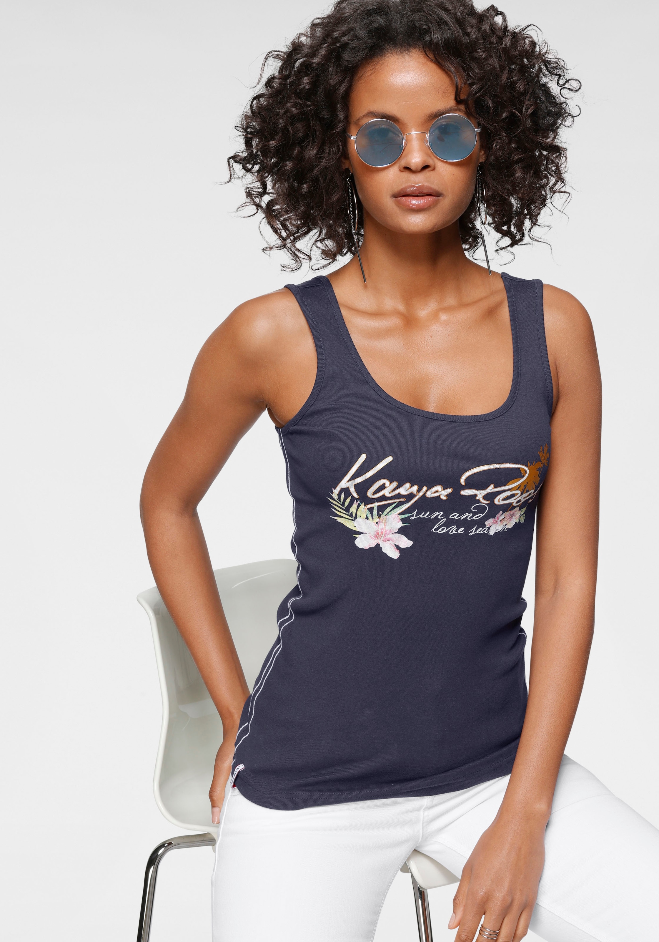 KangaROOS Tanktop, mit femininem Frontdruck