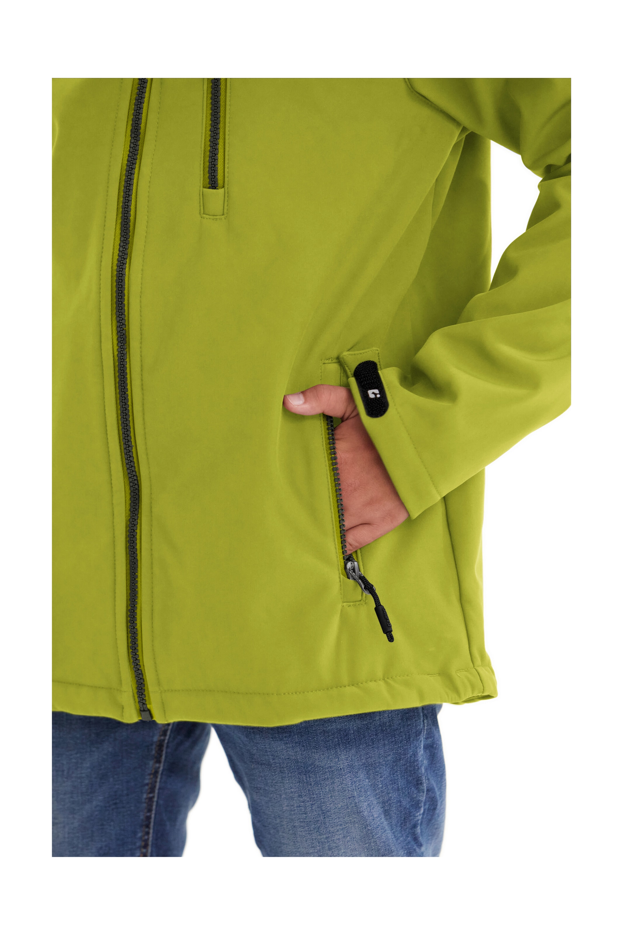 Killtec Softshelljacke »Boys Softshelljacke«, Wasserabweisende Softshelljacke mit Kapuze, Fleece und PFAs-frei