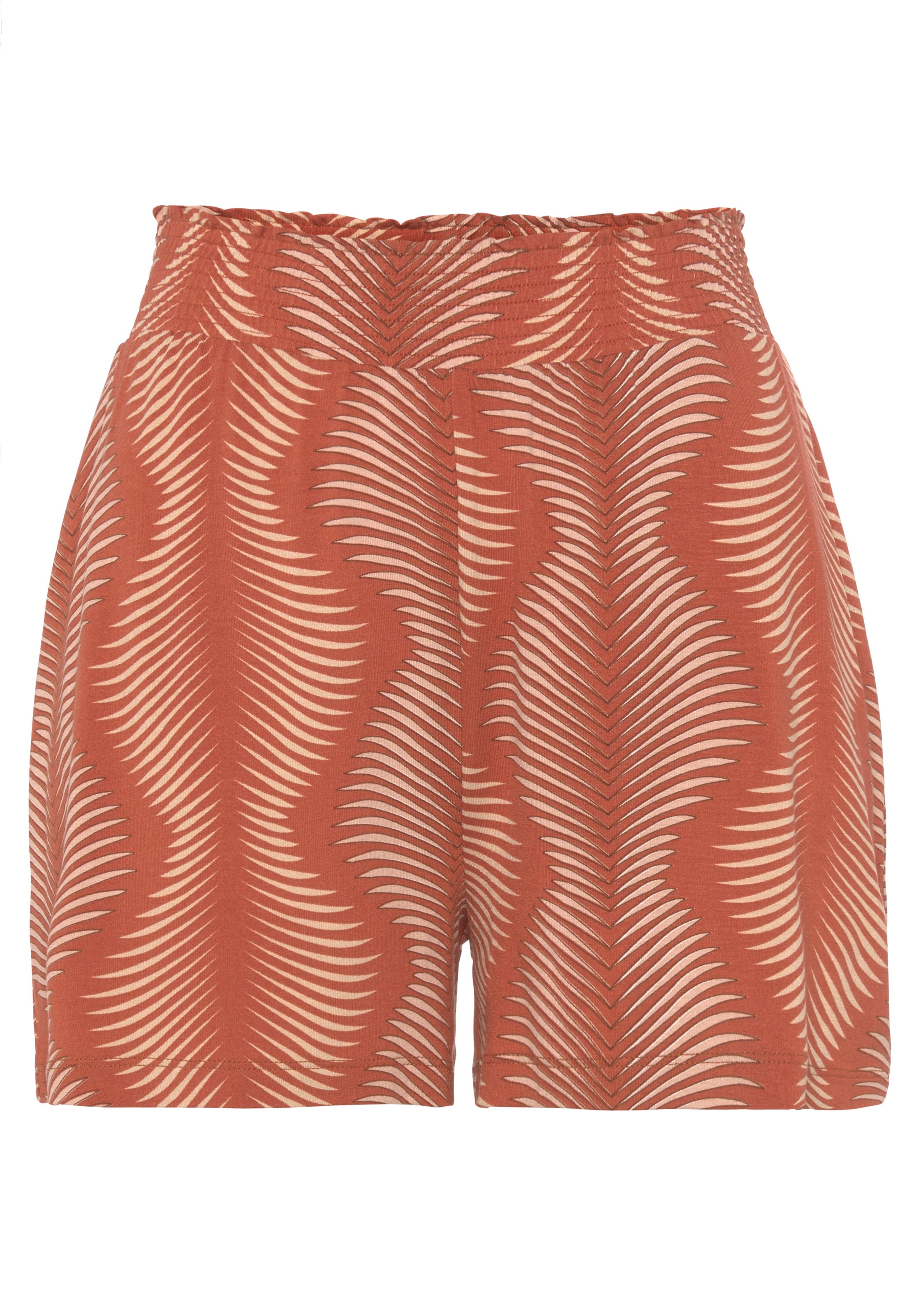 LASCANA Pyjamashorts, mit modisch hoher Taille