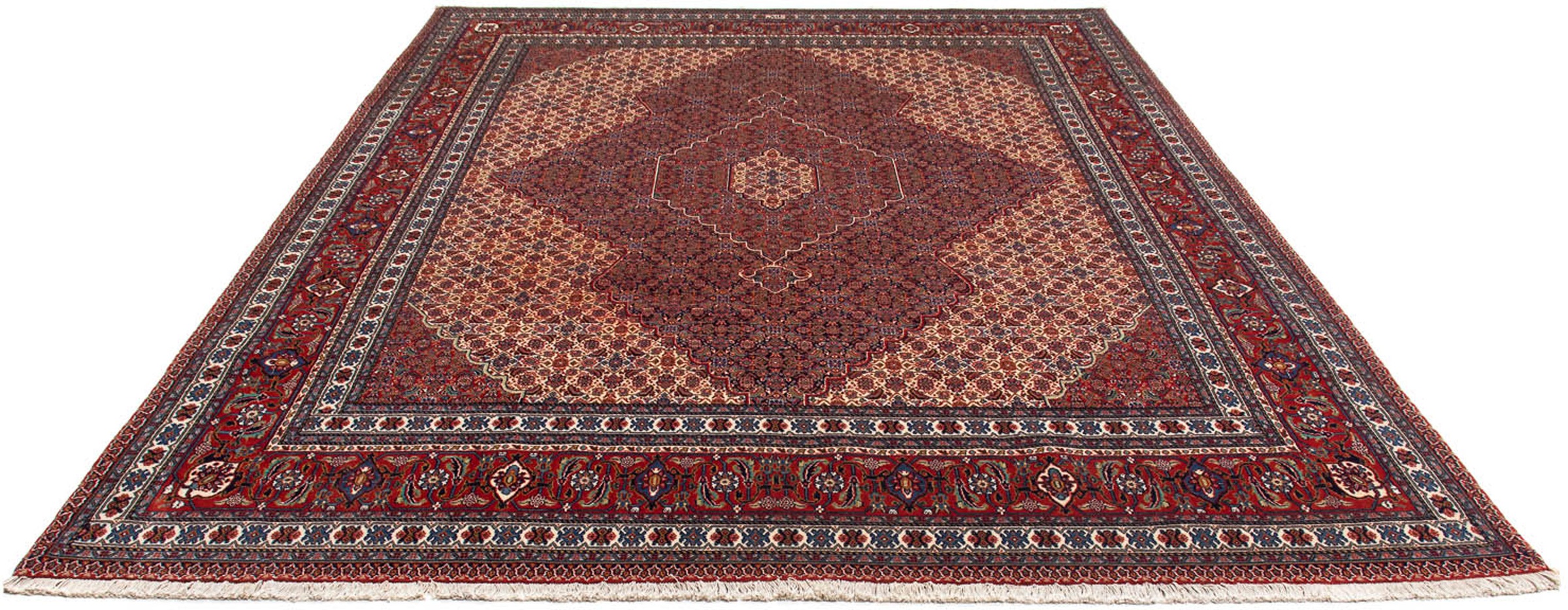 Image of morgenland Orientteppich »Perser - Nain - 335 x 263 cm - dunkelrot«, rechteckig, 10 mm Höhe, Wohnzimmer, Handgeknüpft, Einzelstück mit Zertifikat bei Ackermann Versand Schweiz