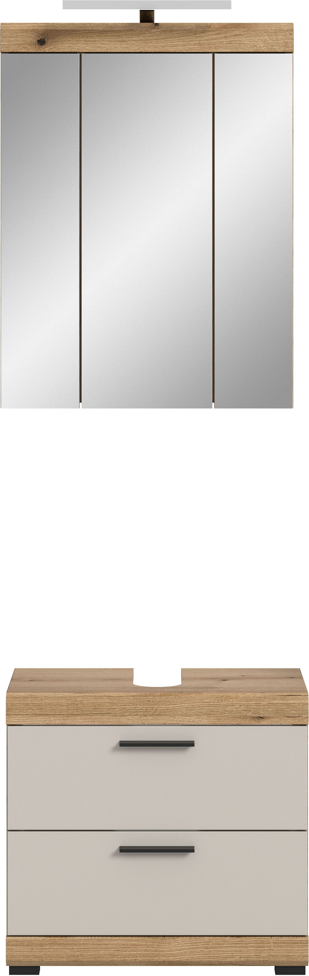 welltime Badmöbel-Set »Siena, 2 teilig, inklusive LED Beleuchtung, bestehend aus:« Set, TOPSELLER!, 