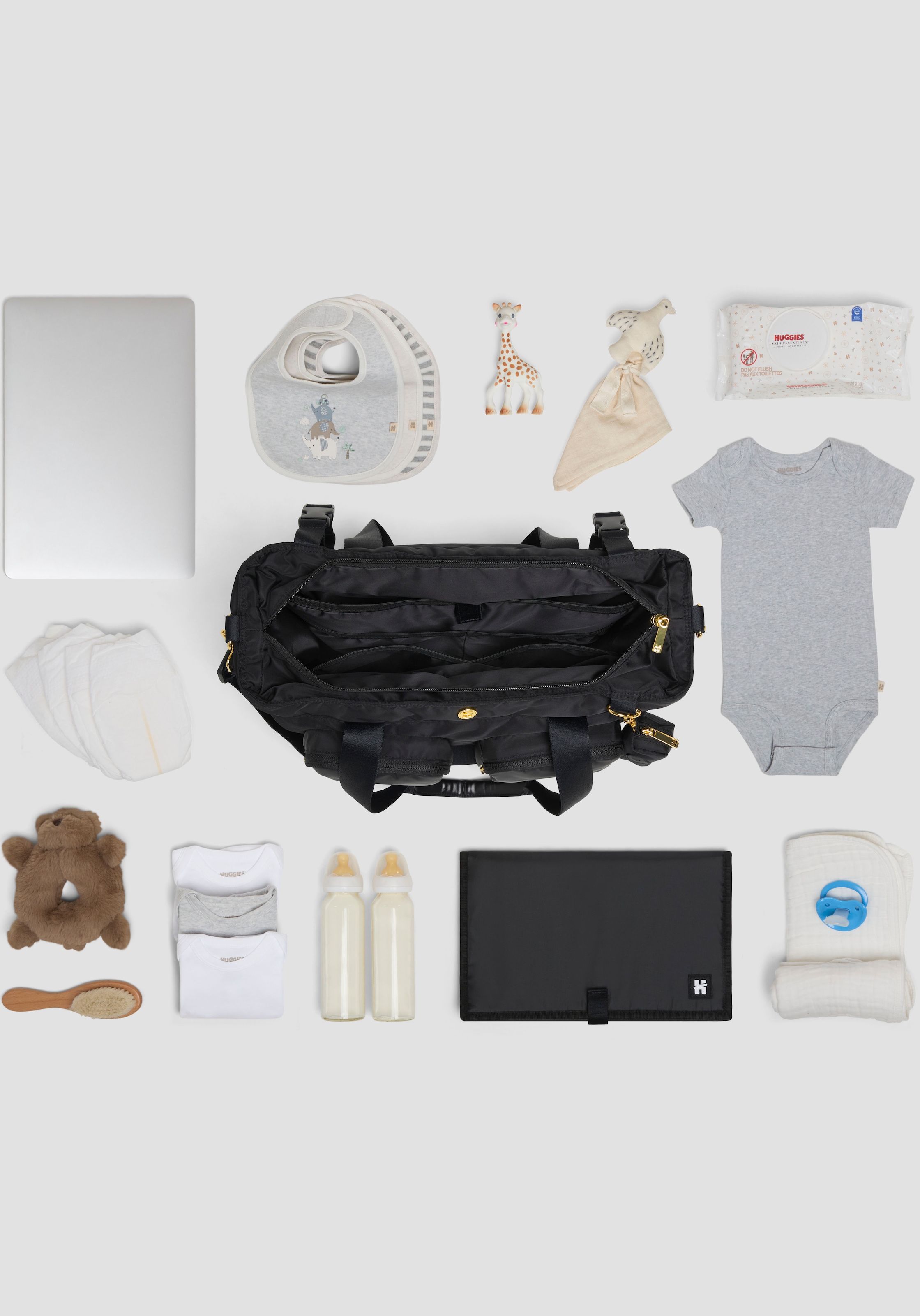 HUGGIES babywear Wickeltasche, inklusive Wickelunterlage, ohne abgebildete Accessories