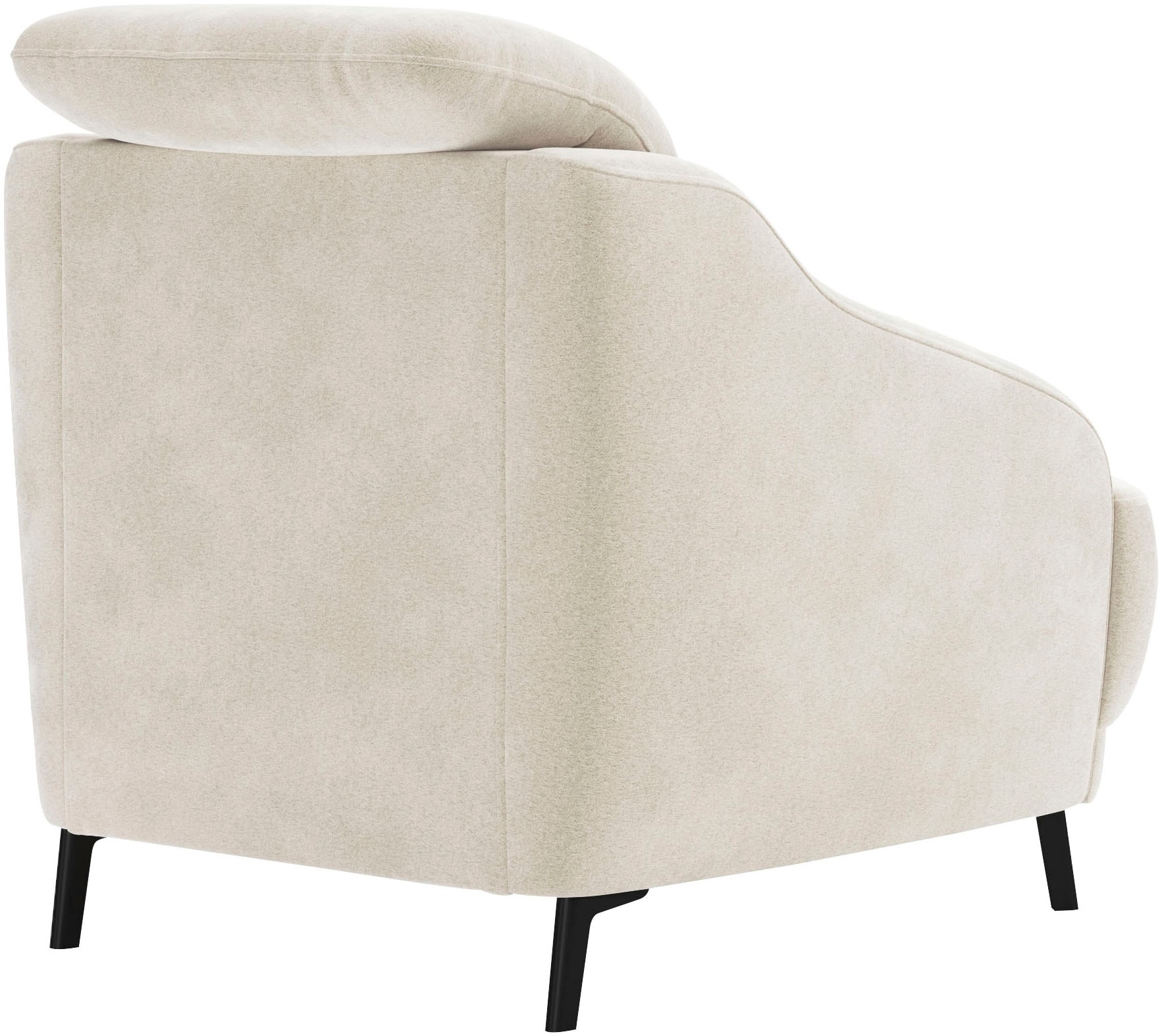 sit&more Sessel »Blues«, (1 St.), mit Metallfüssen, schwarz-matt