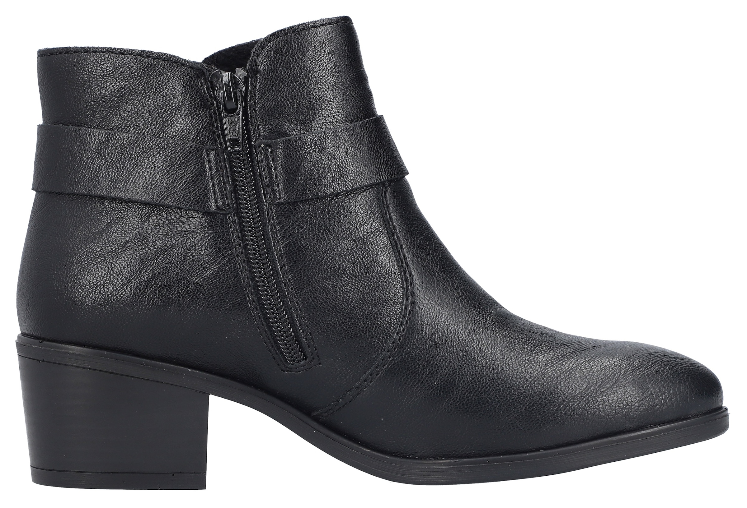 Rieker Stiefelette, Ankleboots, Blockabsatz, mit Innenreissverschluss
