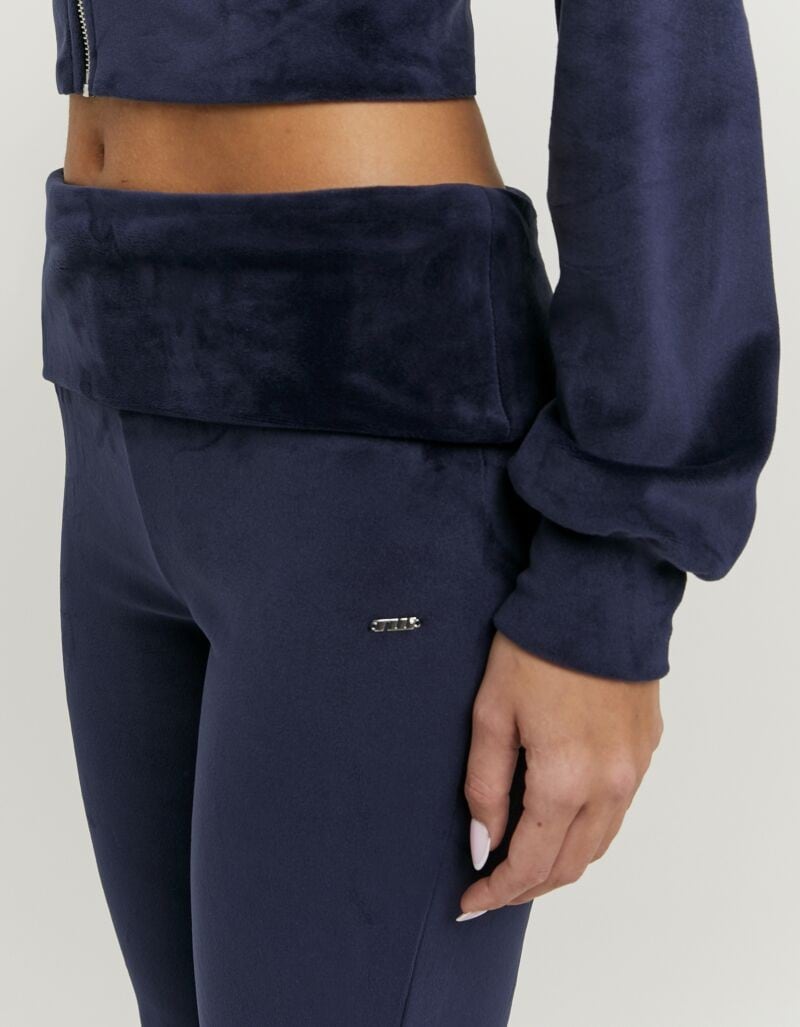 Tally Weijl Pantalon en velours »SPAPEVOLDY«  mélange de matériaux, bootcut, taille moyenne, en velours avec revers à rabattre