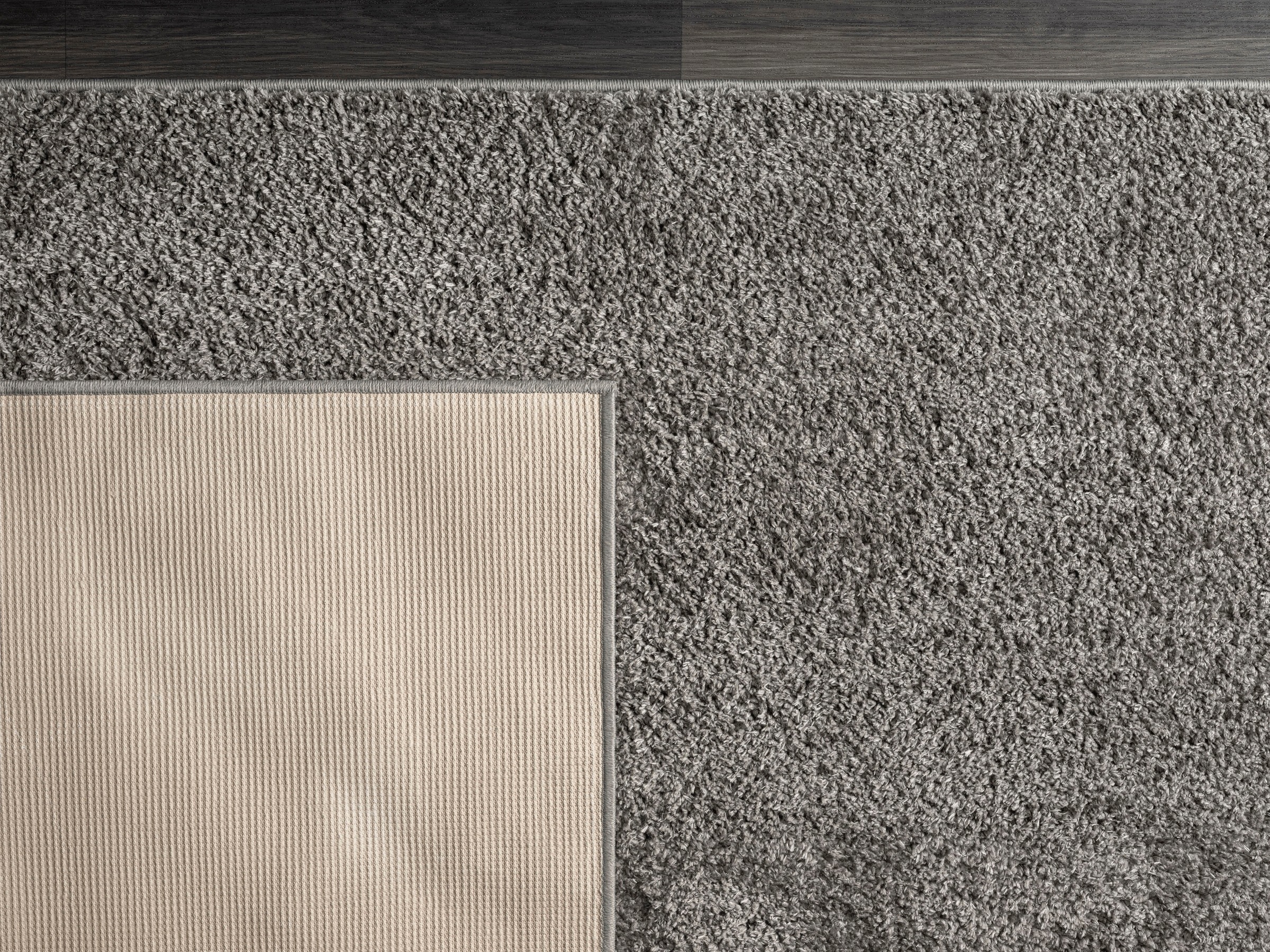 my home Hochflor-Teppich »Andor«, rechteckig, weiche Haptik, Mikrofaser,  mit Anti-Rutsch-Unterseite reduziert! | Shaggy-Teppiche