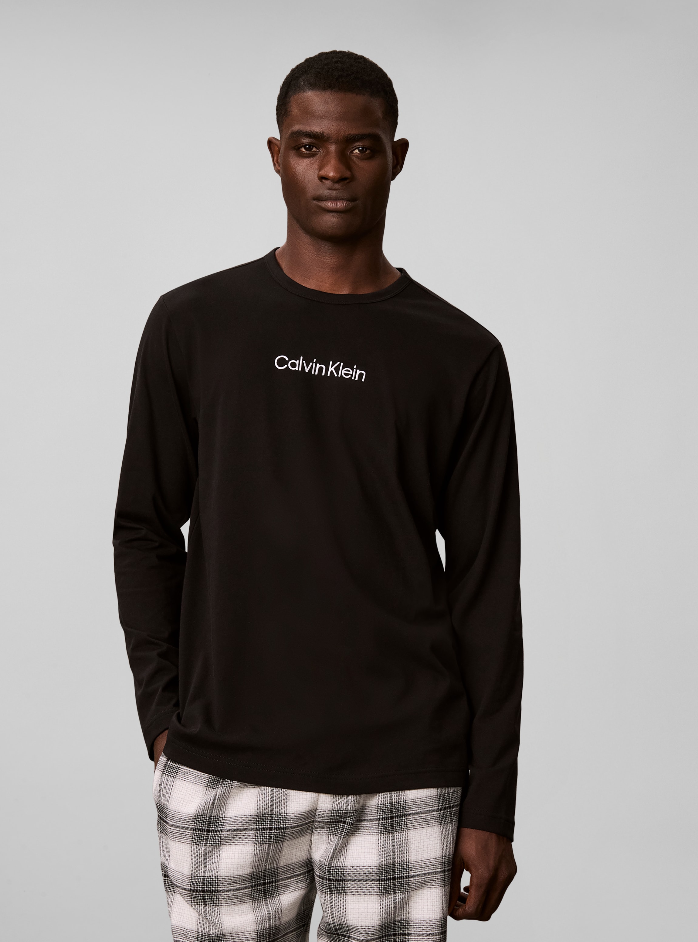 Calvin Klein Underwear Pyjama »LS TEE PANT SET« Avec ceinture élastique