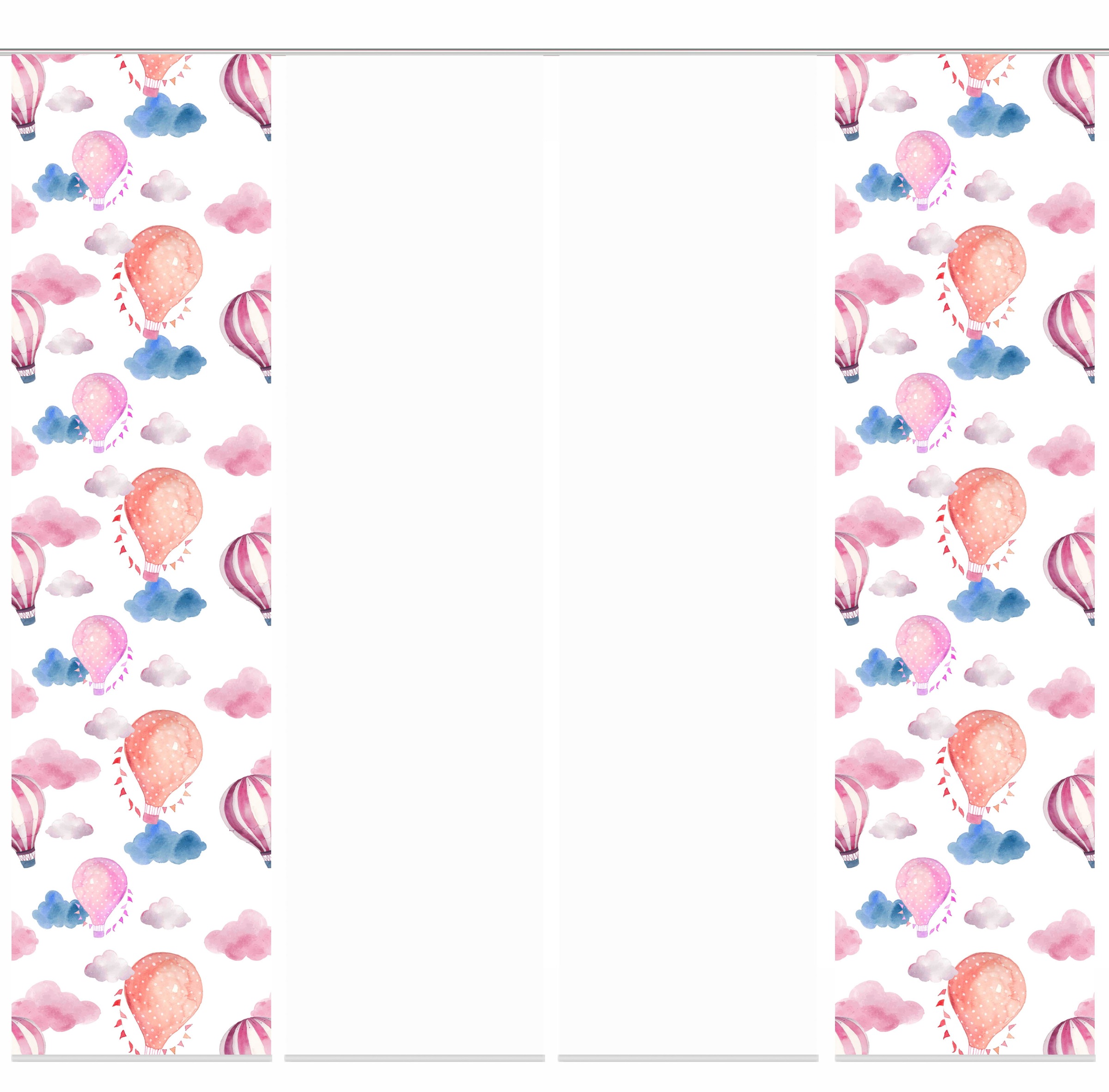 Image of HOME WOHNIDEEN Schiebegardine »BALLONS«, (4 St.), Schiebevorhang Digidruck 4er Set BALLONS bei Ackermann Versand Schweiz