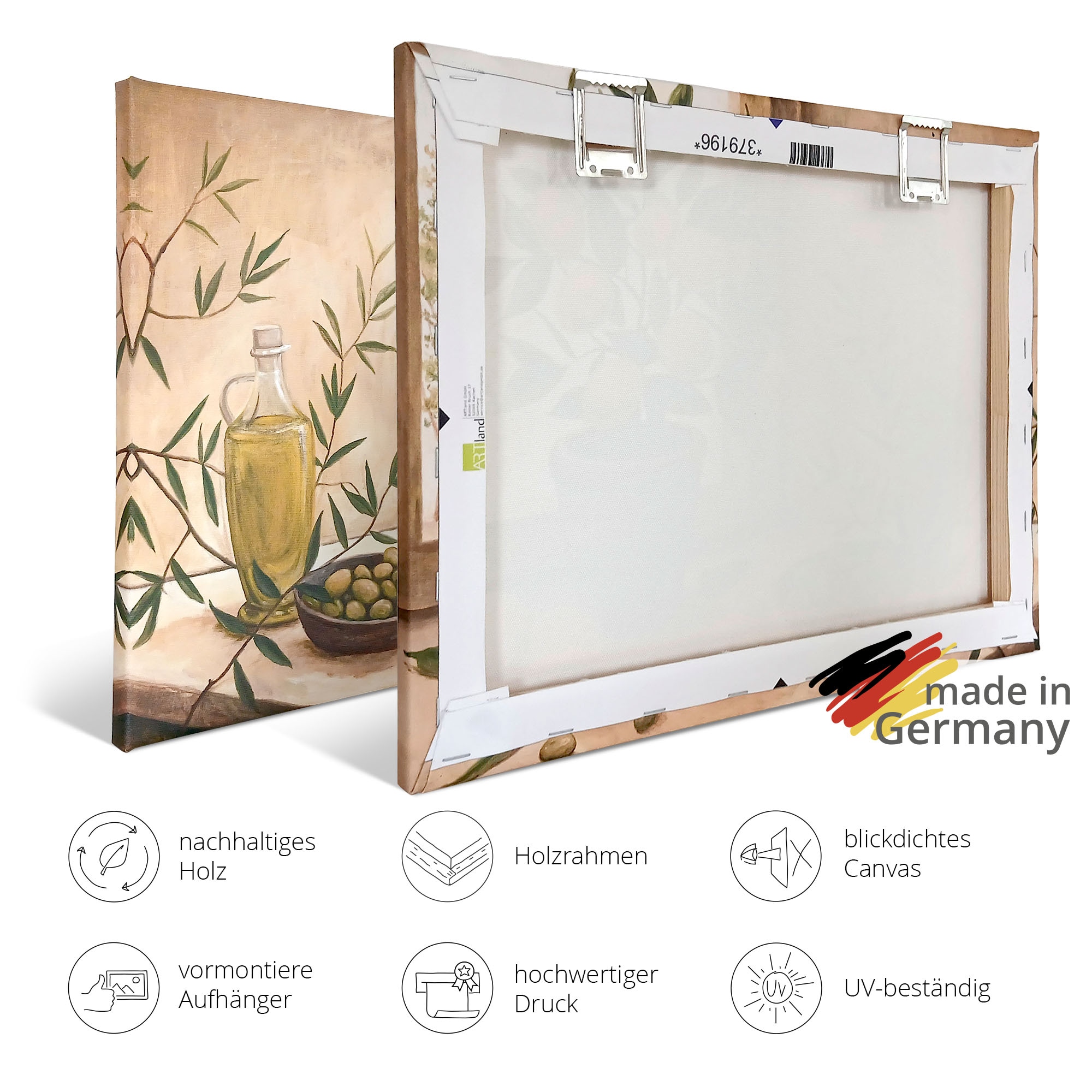 GOODproduct Wandbild »Möwe mit Holzoptik« Vogelbilder 1 Stk. tlg.