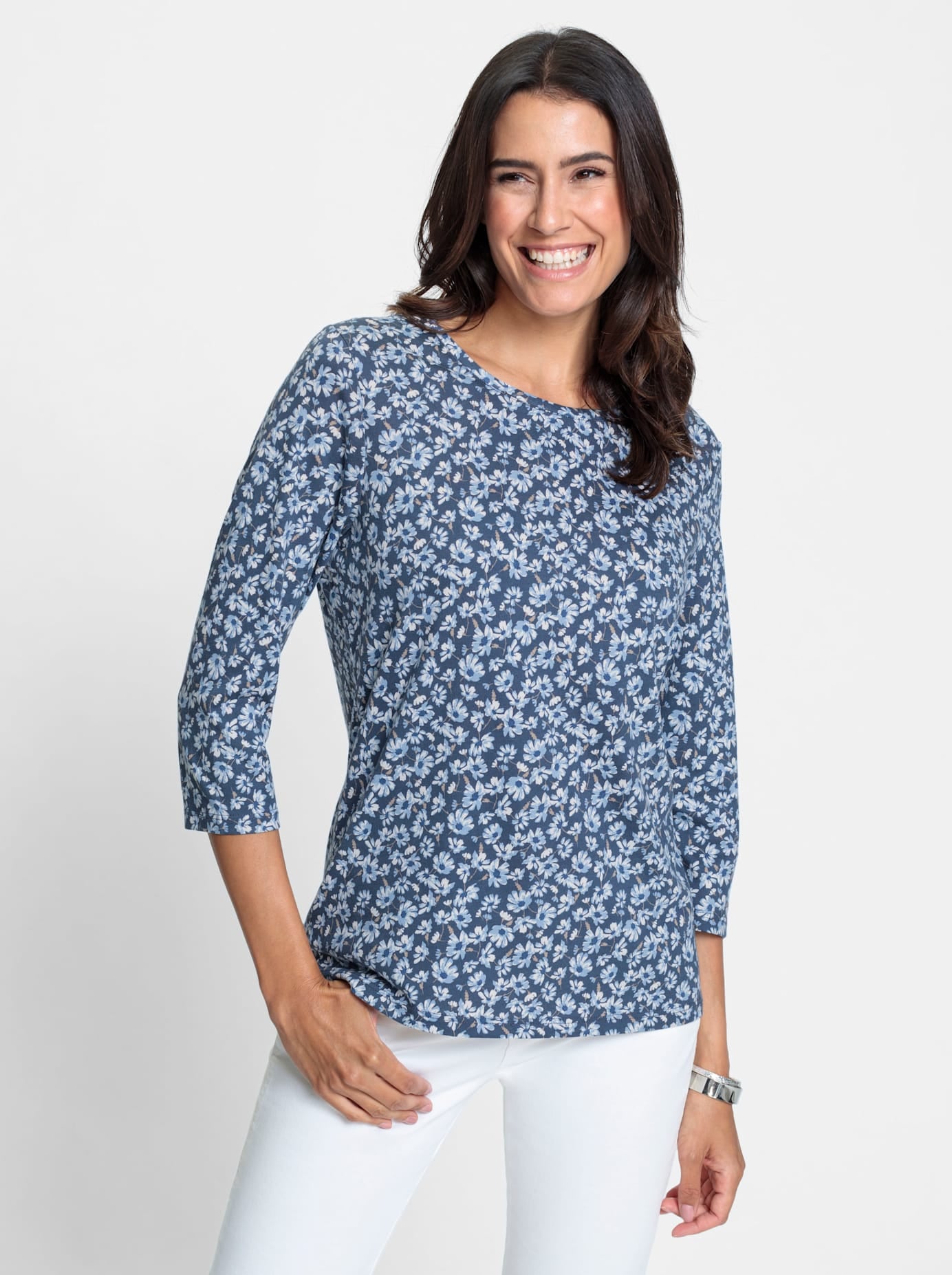 Inspirationen Print-Shirt »Rundhals-Shirt«, (1 tlg.)