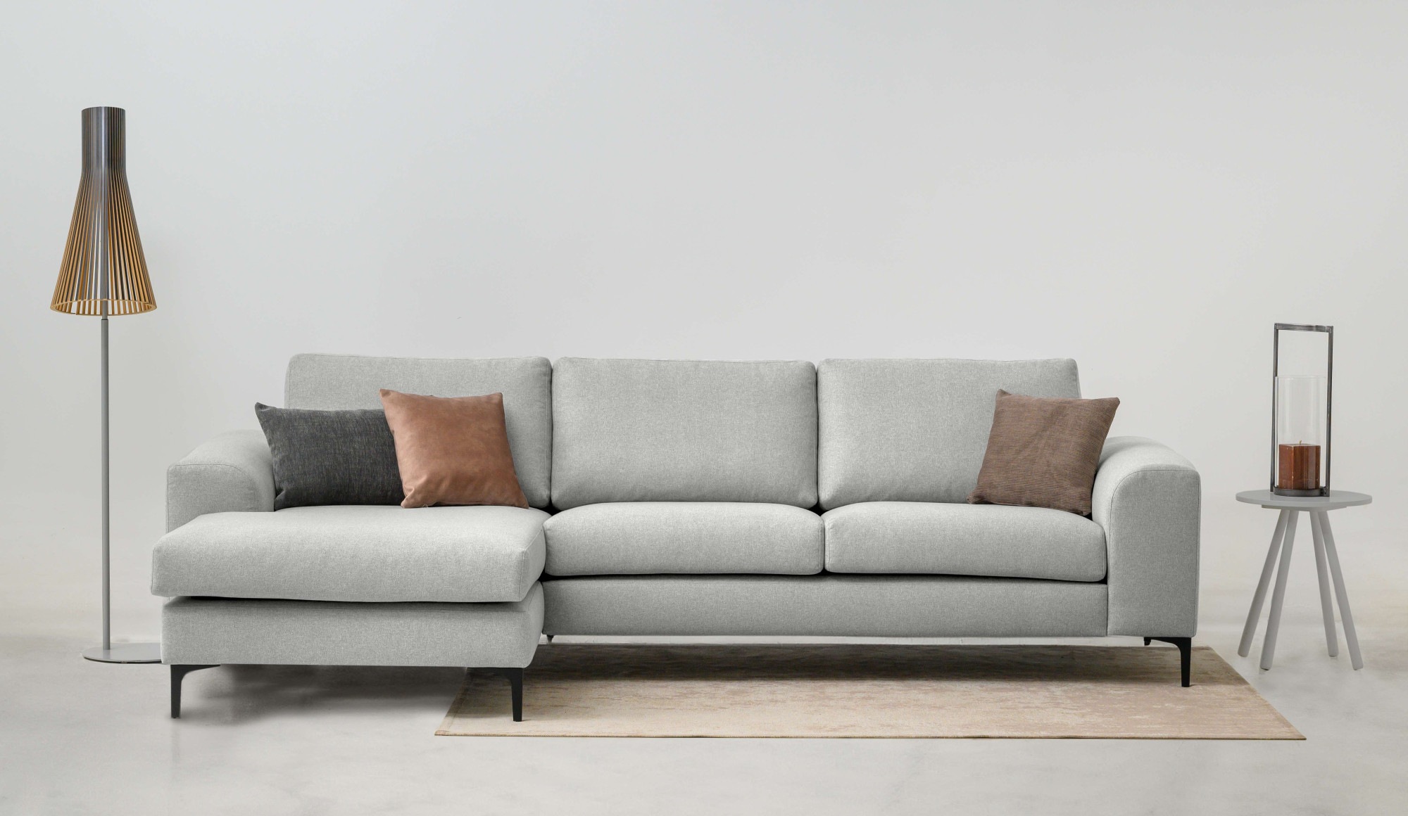 Image of GOODproduct Ecksofa "Henry, L-Form, Breite 294 cm" mit Metallbeinen, Wellenunterfederung, wasserabweisender Stoff
