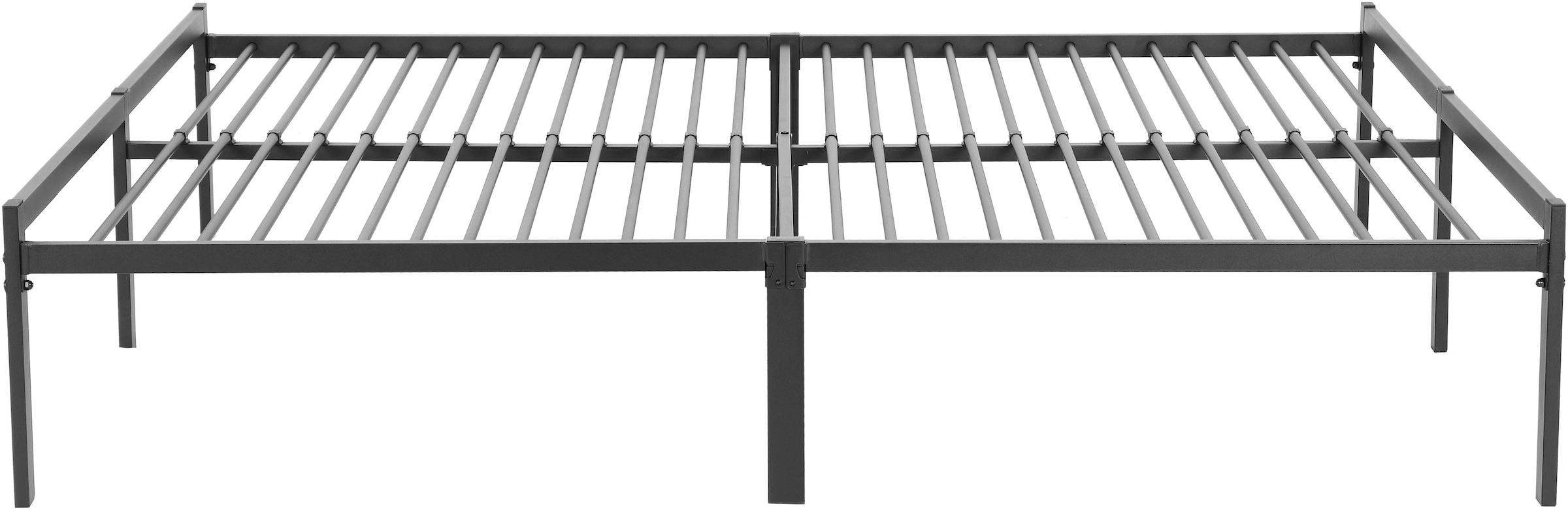 GOODproduct Metallbett »LIST Bett Bettgestell Bettrahmen Einzelbett Doppelbett« Stahlbett schwarz in TOP Qualität und 4 Breiten,  Bett mit 26 Lattenroste zum Schutz der Matratze Bestseller
